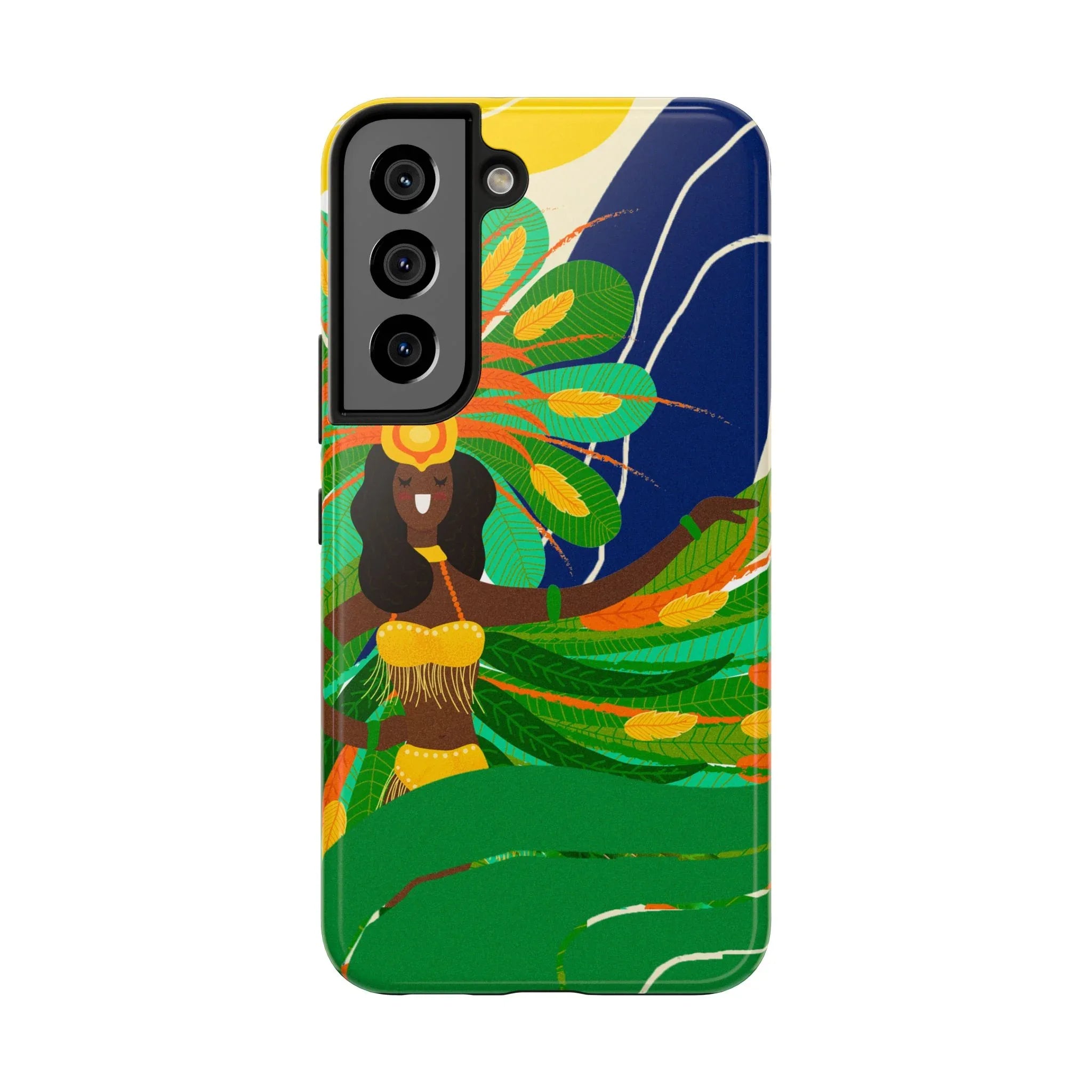 Brazil carnival Tough Phone Case — Statue of Liberty & American Flag Design - DiwaKi