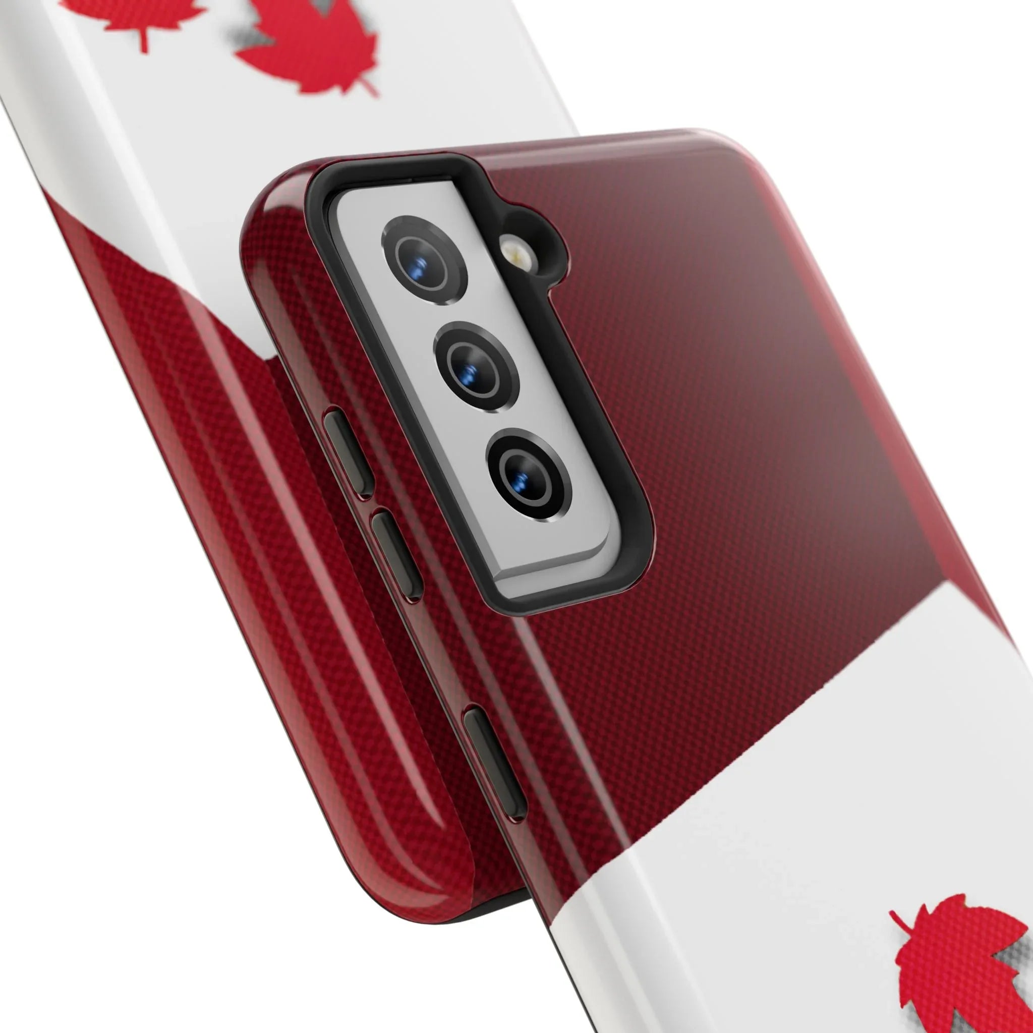 Canada Autumn Maple Tough Phone Case — Red & White Protective Fall Design - DiwaKi