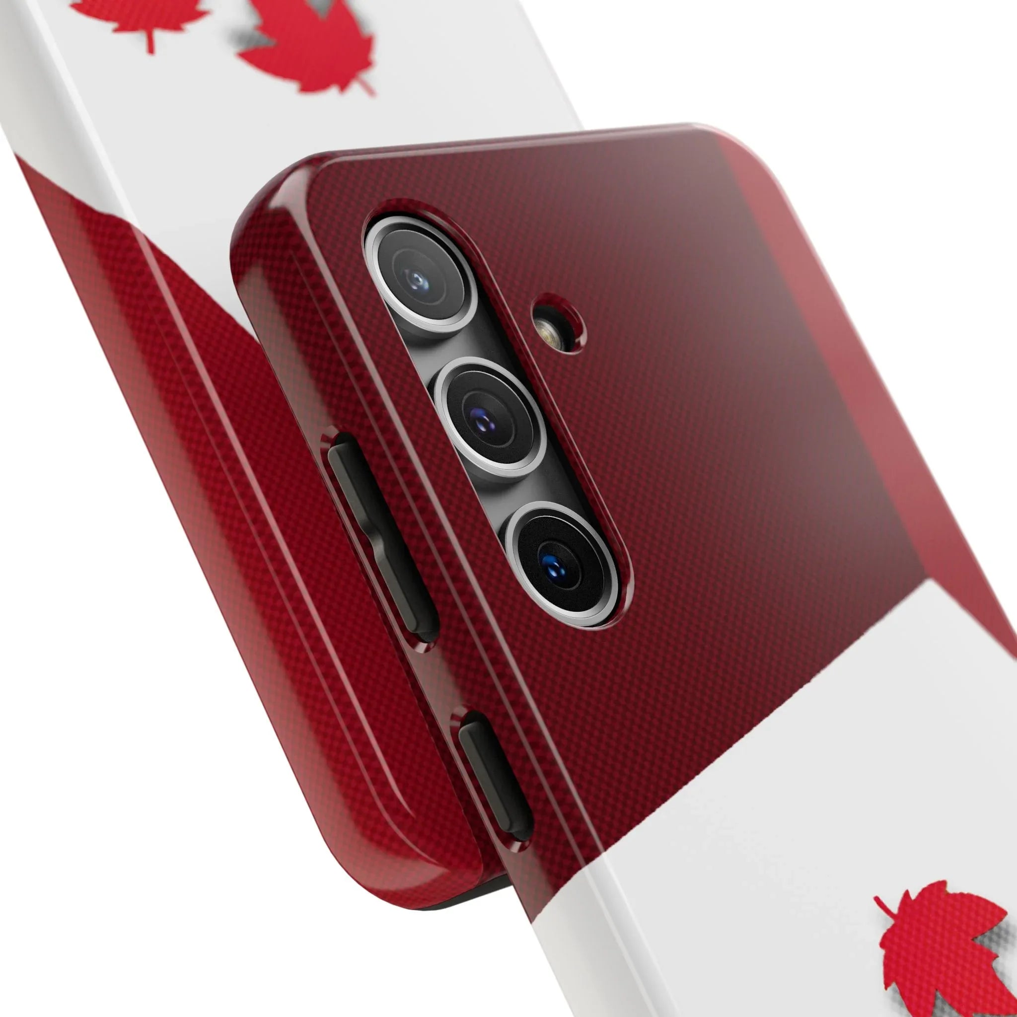 Canada Autumn Maple Tough Phone Case — Red & White Protective Fall Design - DiwaKi