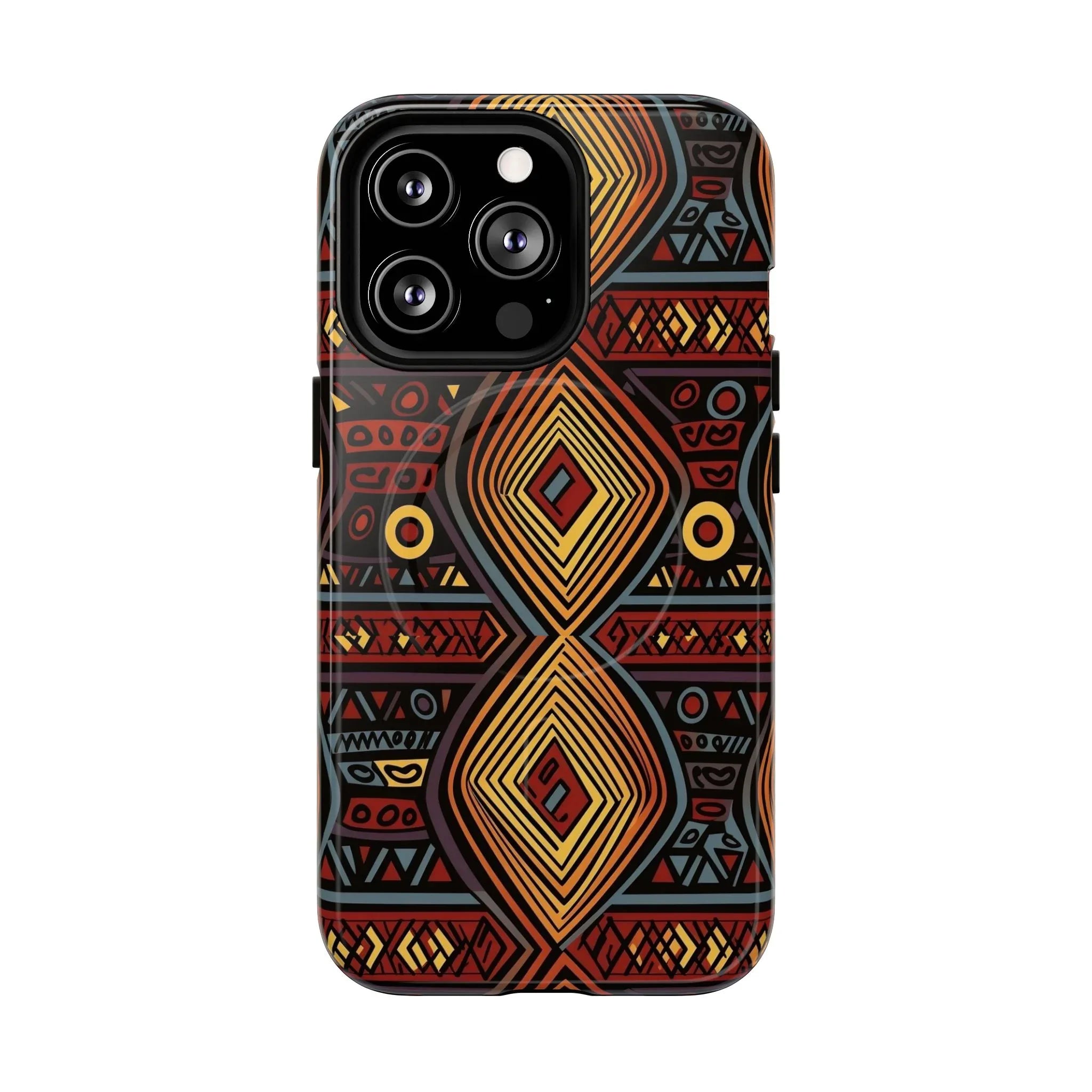 Tribal Geometric Tough Magnetic Phone Case - DiwaKi