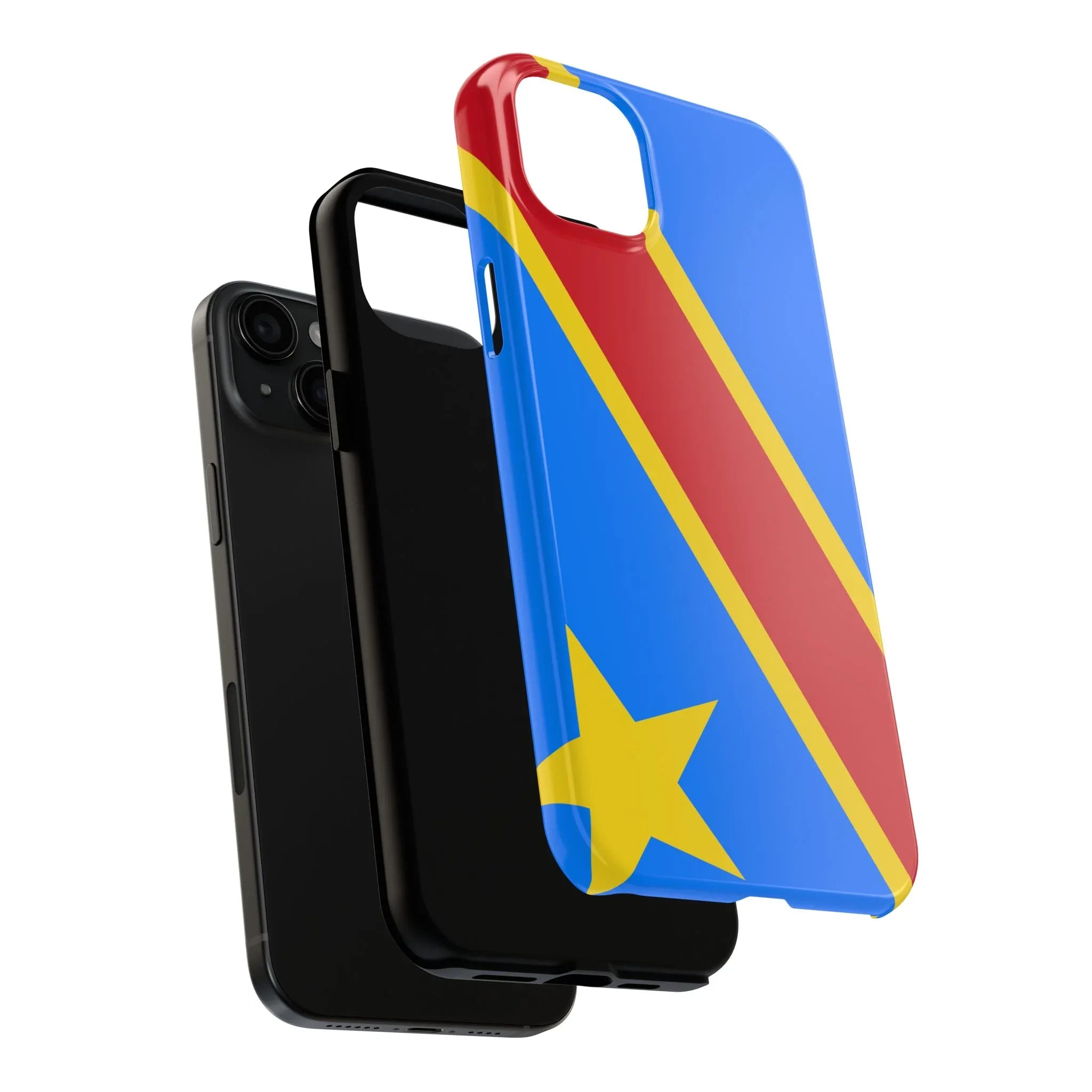 Democratic Republic of Congo Flag Tough Phone Case — Durable Protective Cover - DiwaKi