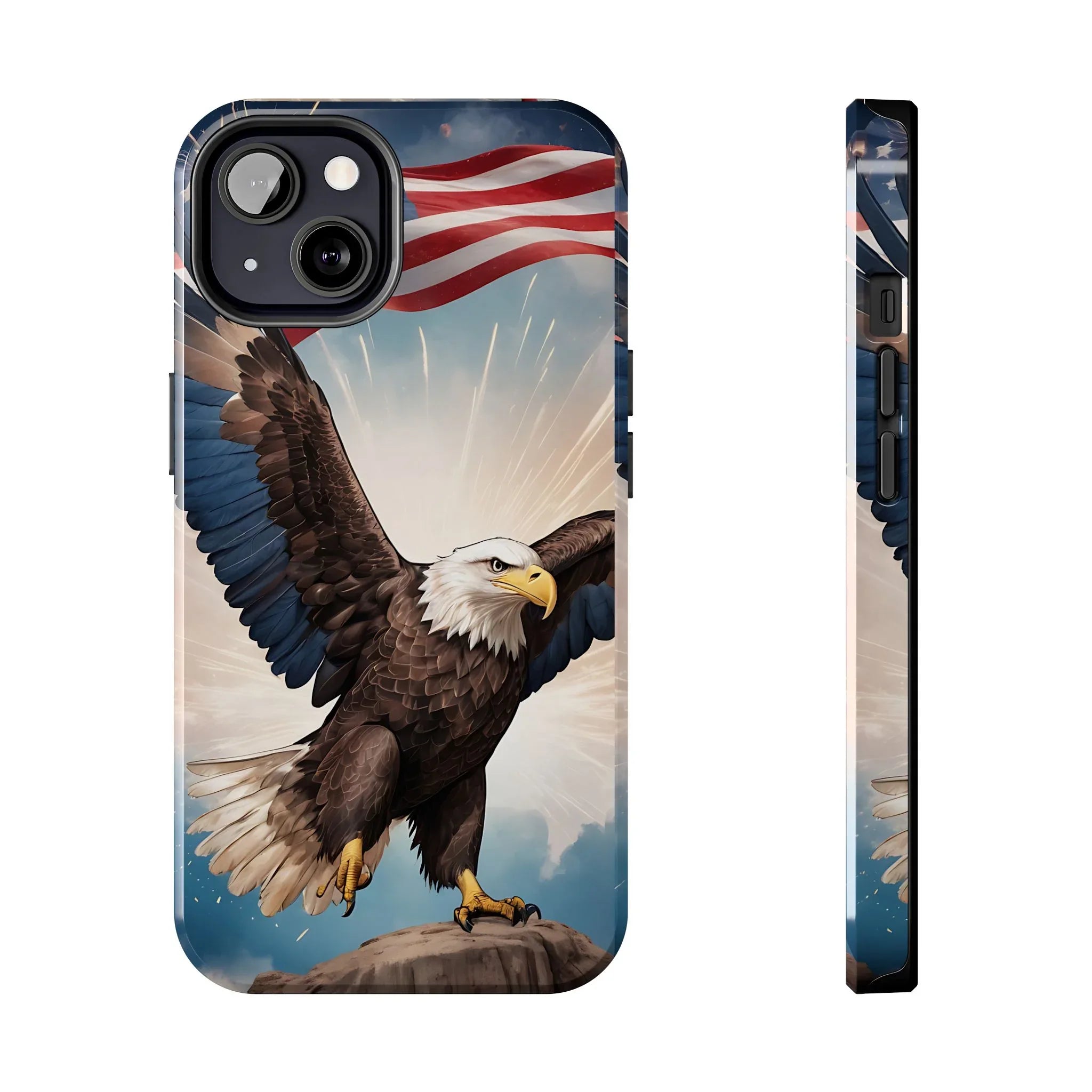 Majestic Eagle Flag Phone Case - DiwaKi