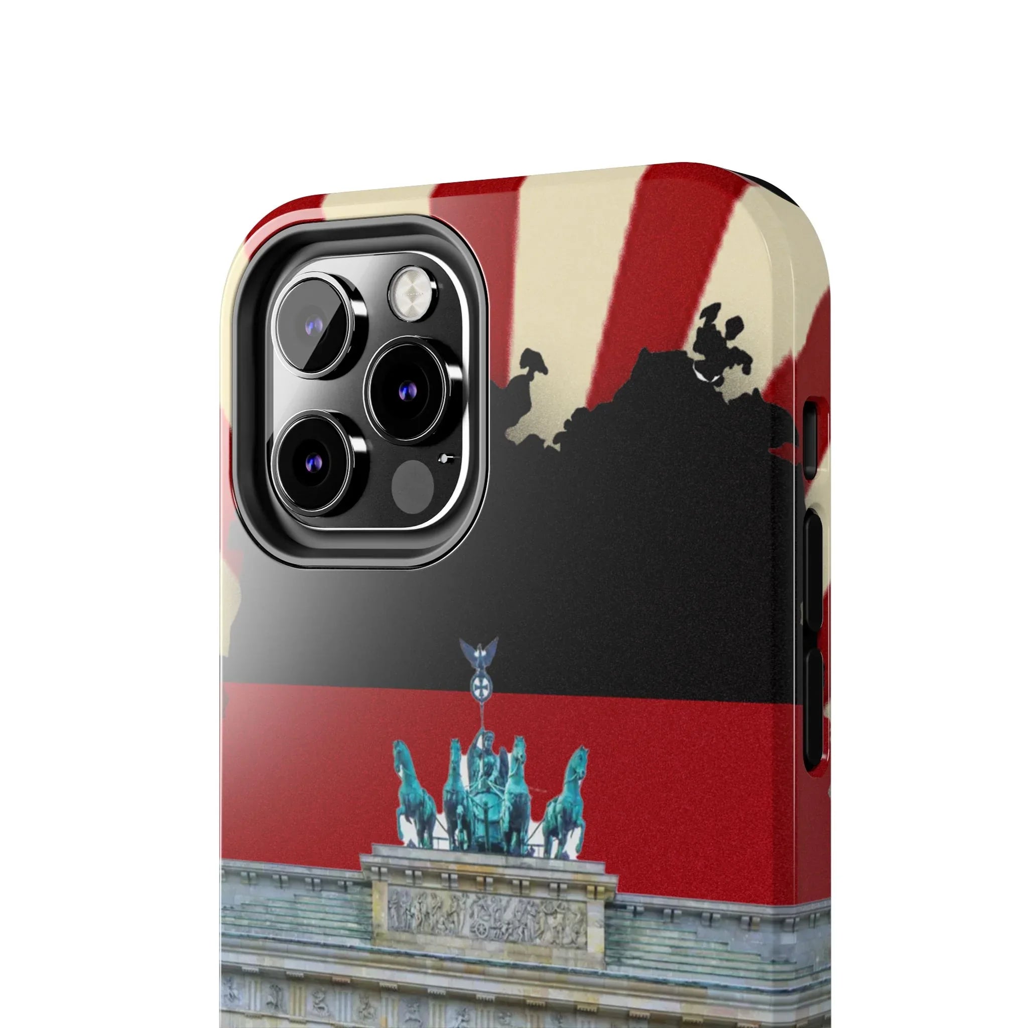 German Flag Brandenburger Gate Tough Phone Case – Berlin Landmark Protective Cover - DiwaKi