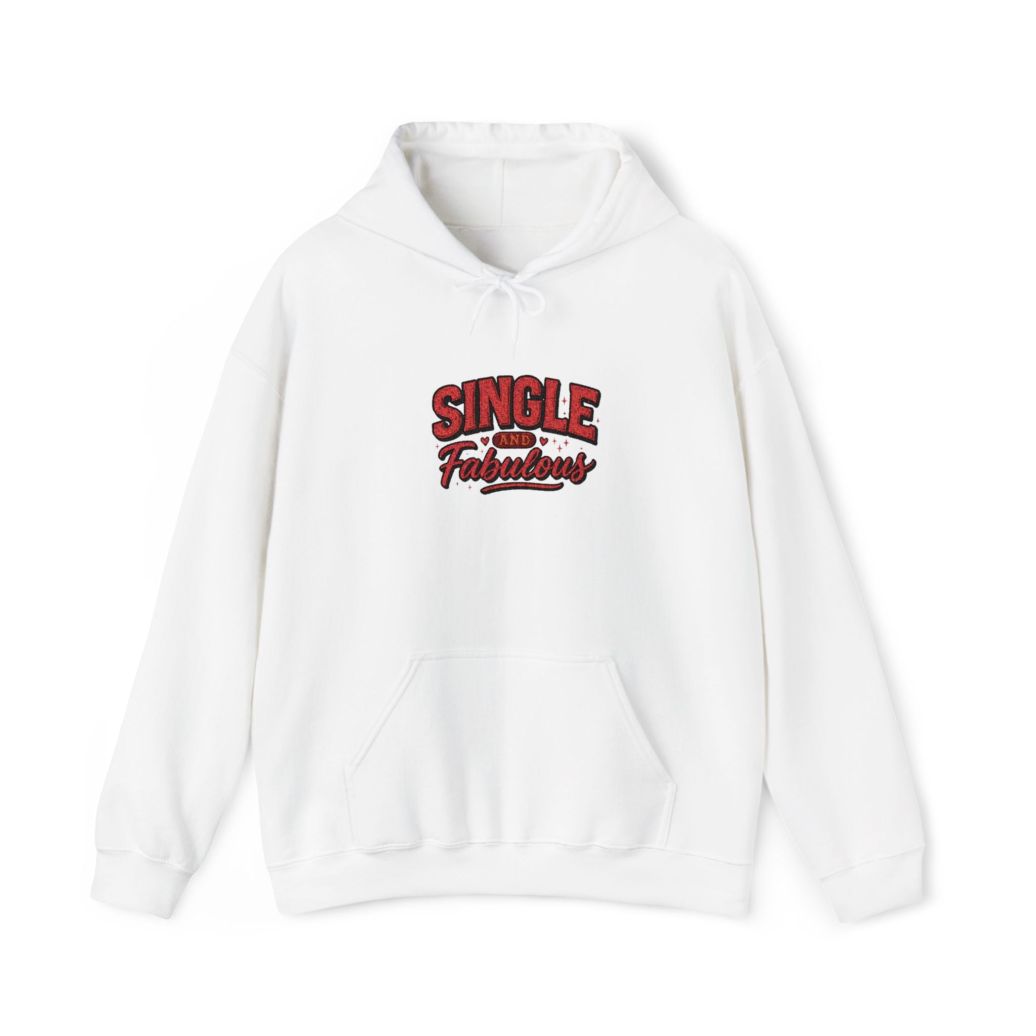 Single & Fabulous Hoodie — Funny Valentine’s Day Graphic Sweatshirt