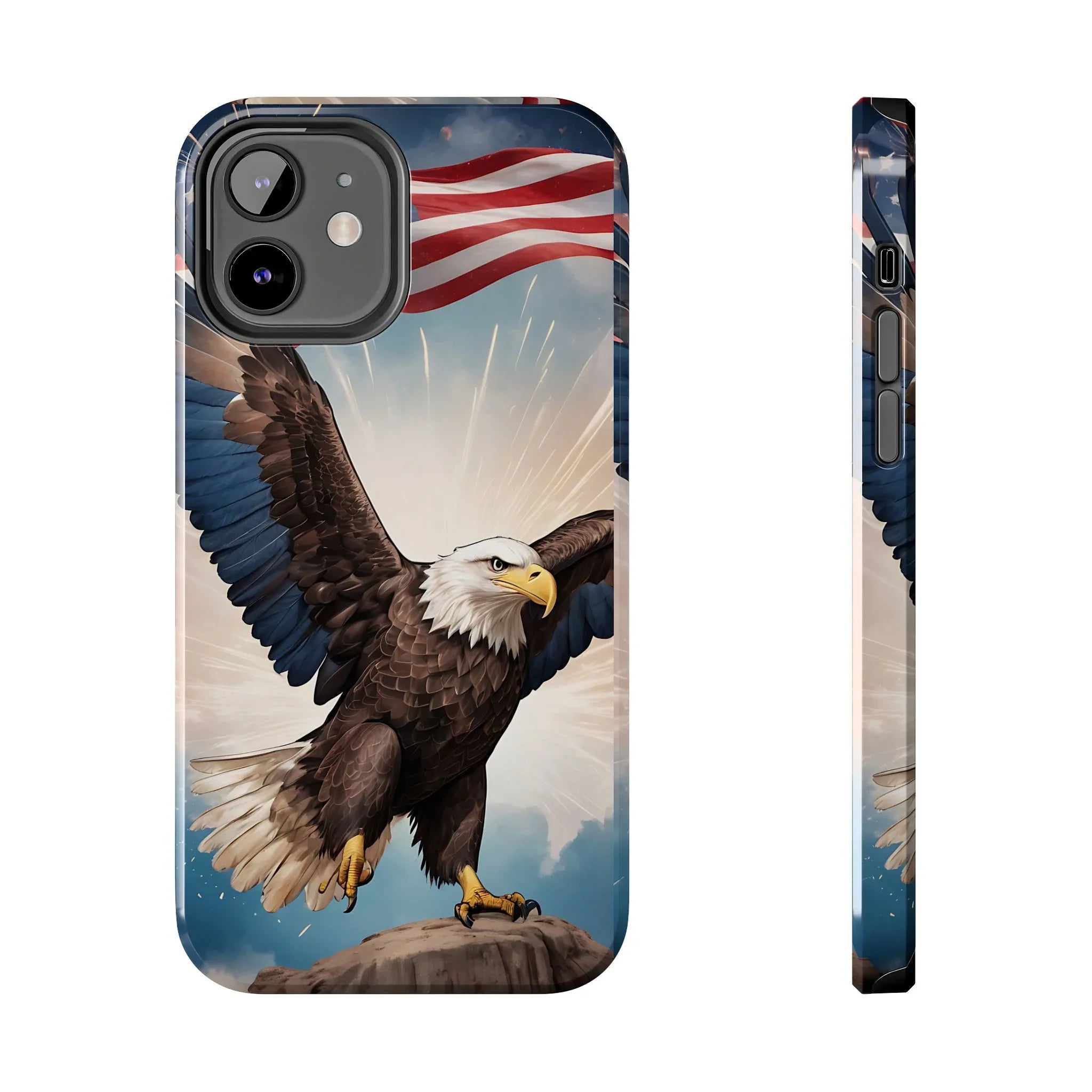 Majestic Eagle Flag Phone Case - DiwaKi