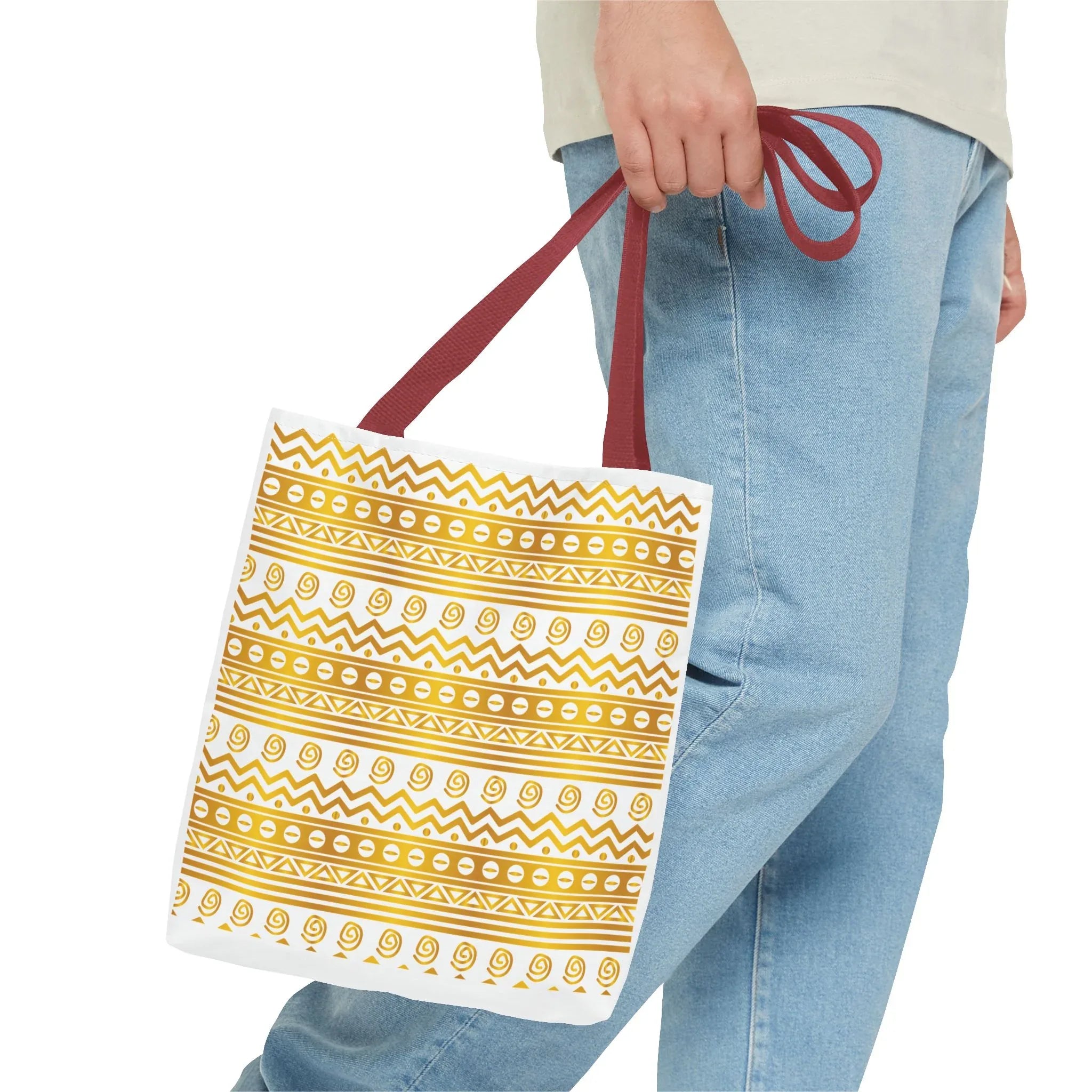 Boho Chic Gold Pattern Tote - DiwaKi