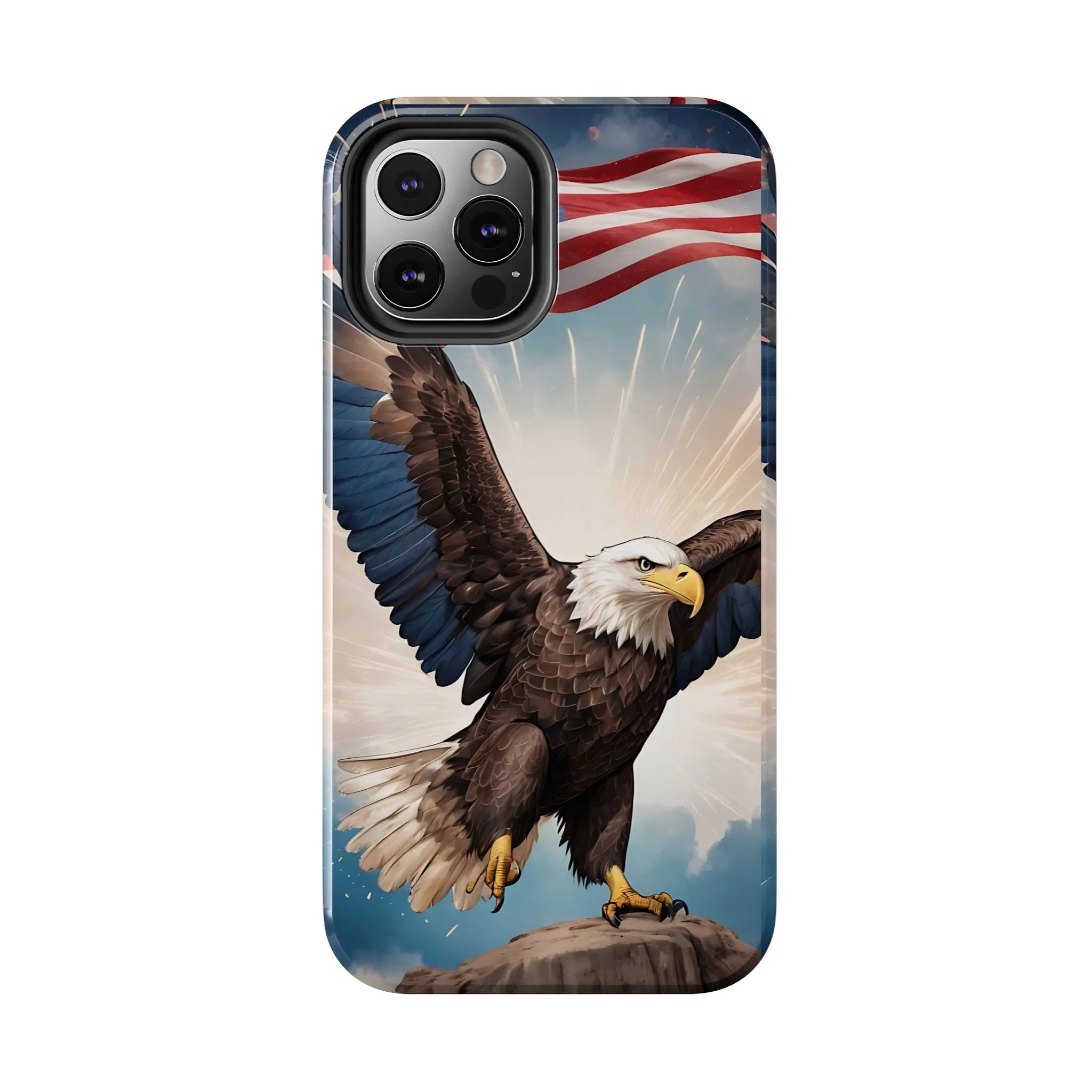 Majestic Eagle Flag Phone Case - DiwaKi