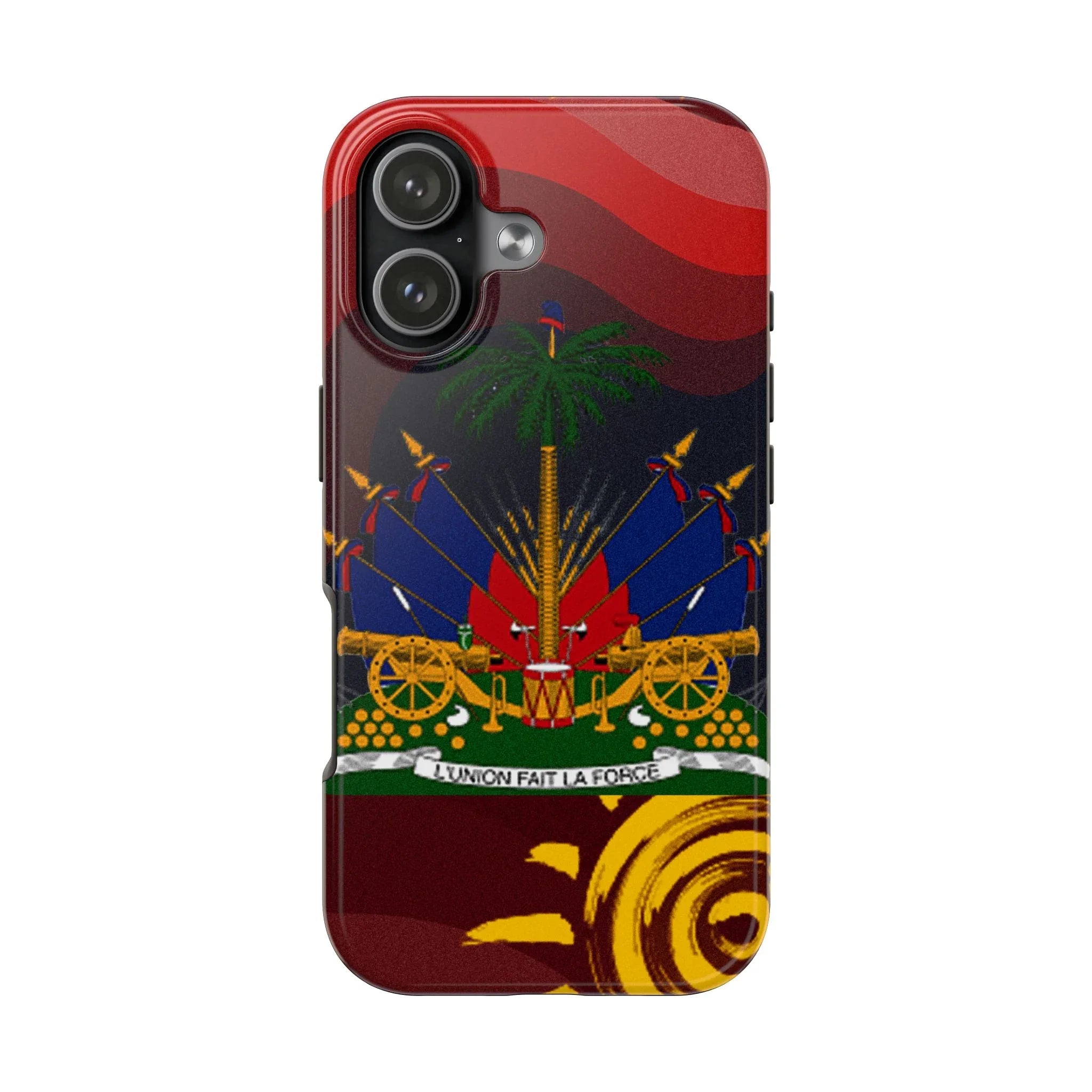 Haiti Coat of Arms Tough Phone Case — Patriotic Haitian Flag Protective Cover - DiwaKi