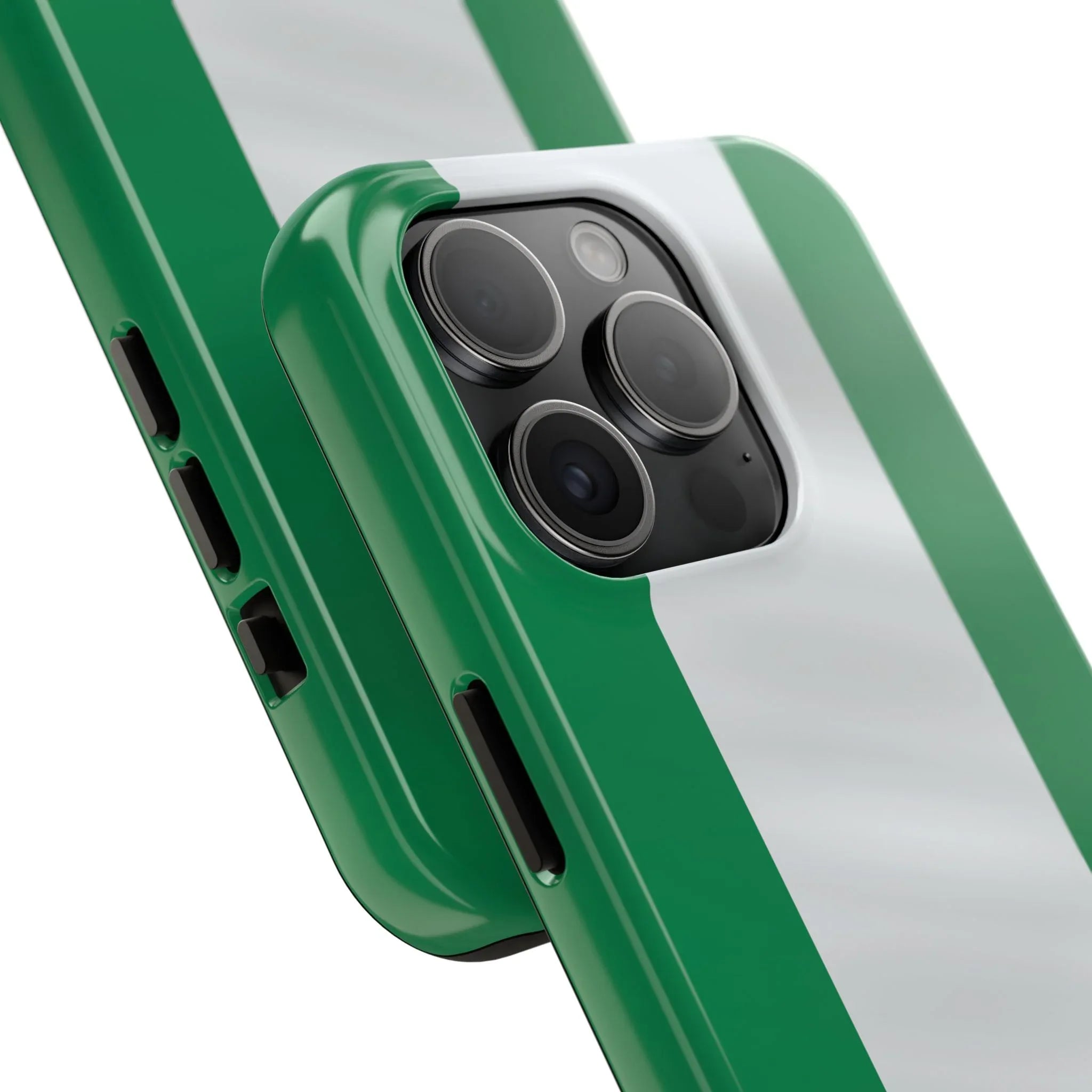 Tough Phone Case — Nigerian flag Rugged Protective Cover - DiwaKi