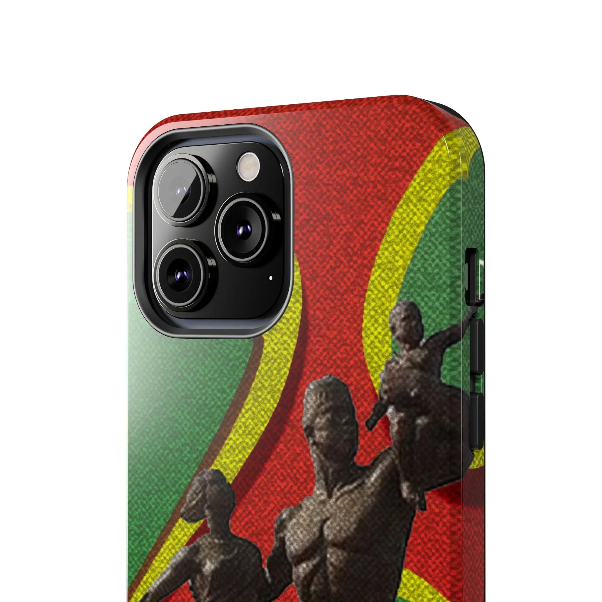 Senegal Tough Phone Case — Liberation Monument Retro Red, Green & Yellow Design - DiwaKi