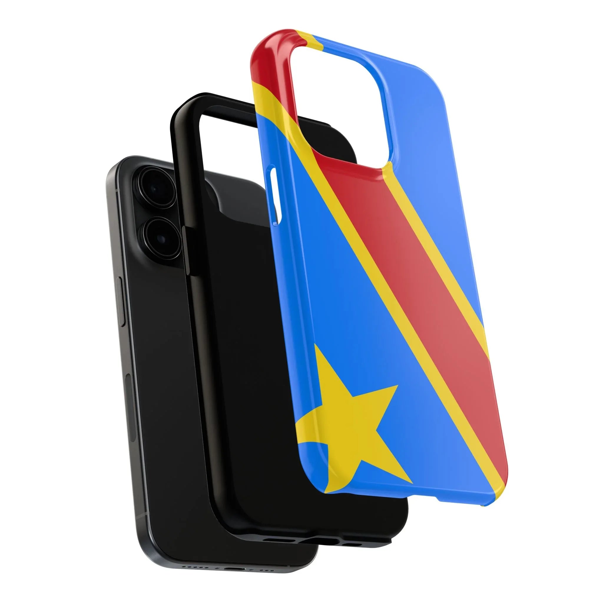 Democratic Republic of Congo Flag Tough Phone Case — Durable Protective Cover - DiwaKi
