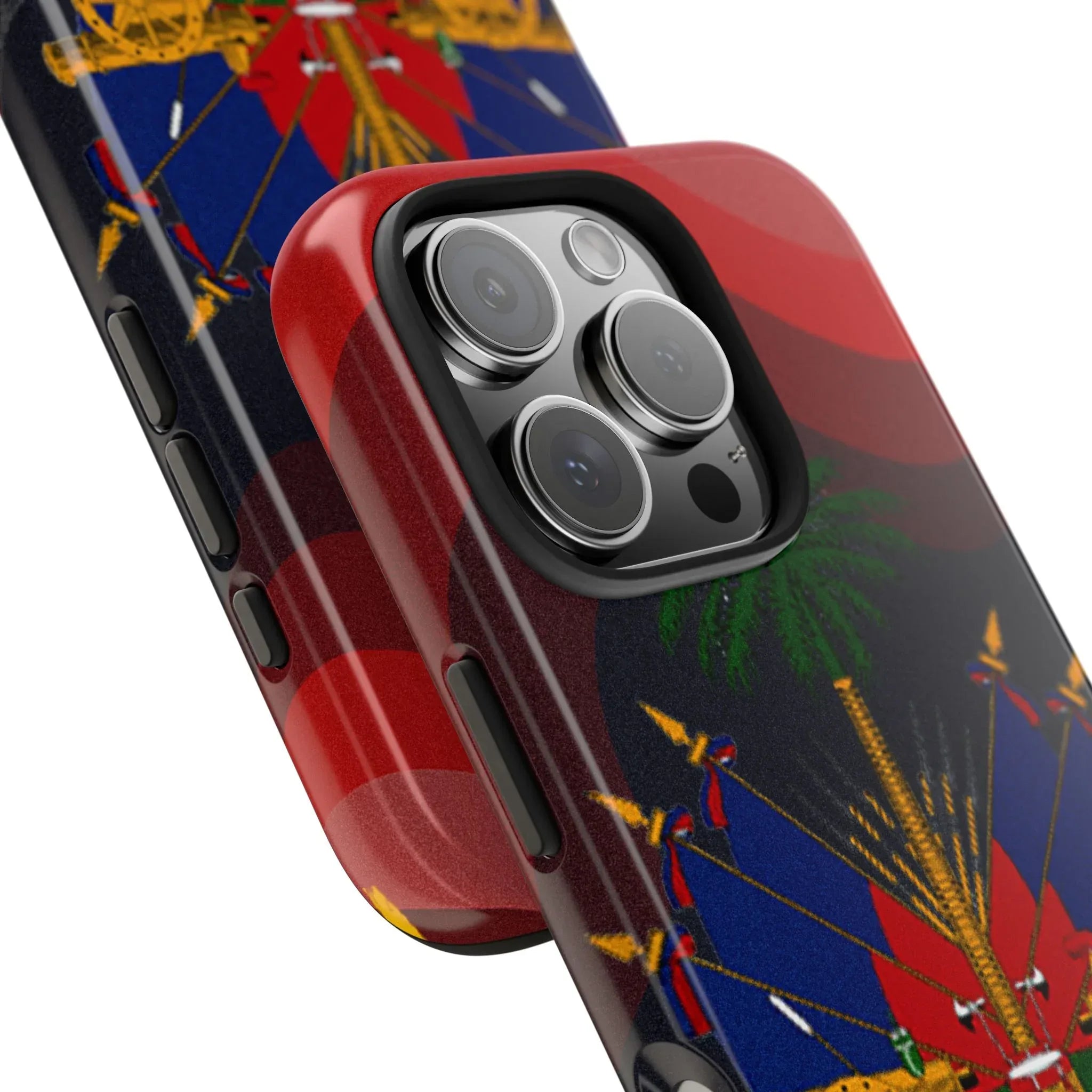 Haiti Coat of Arms Tough Phone Case — Patriotic Haitian Flag Protective Cover - DiwaKi
