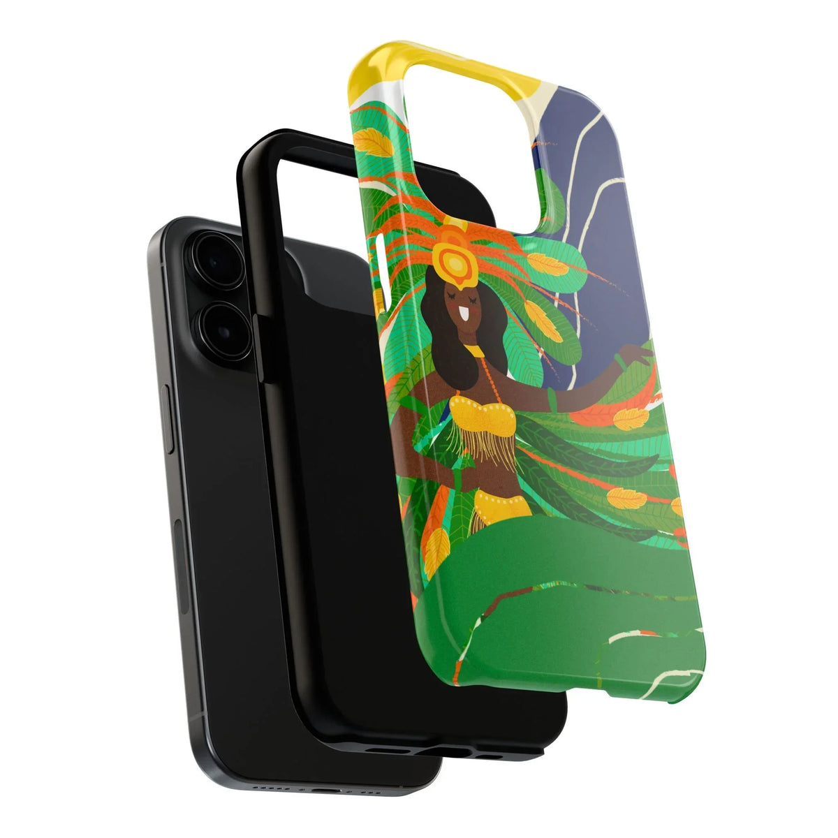 Brazil carnival Tough Phone Case — Statue of Liberty & American Flag Design - DiwaKi