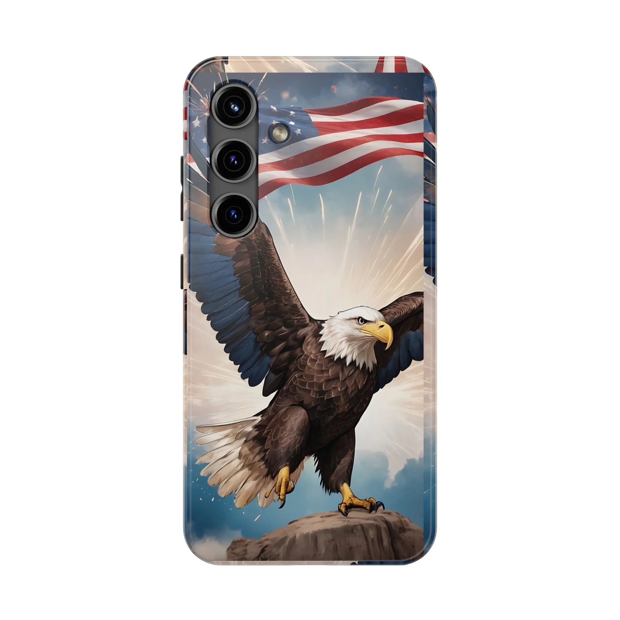Majestic Eagle Flag Phone Case - DiwaKi