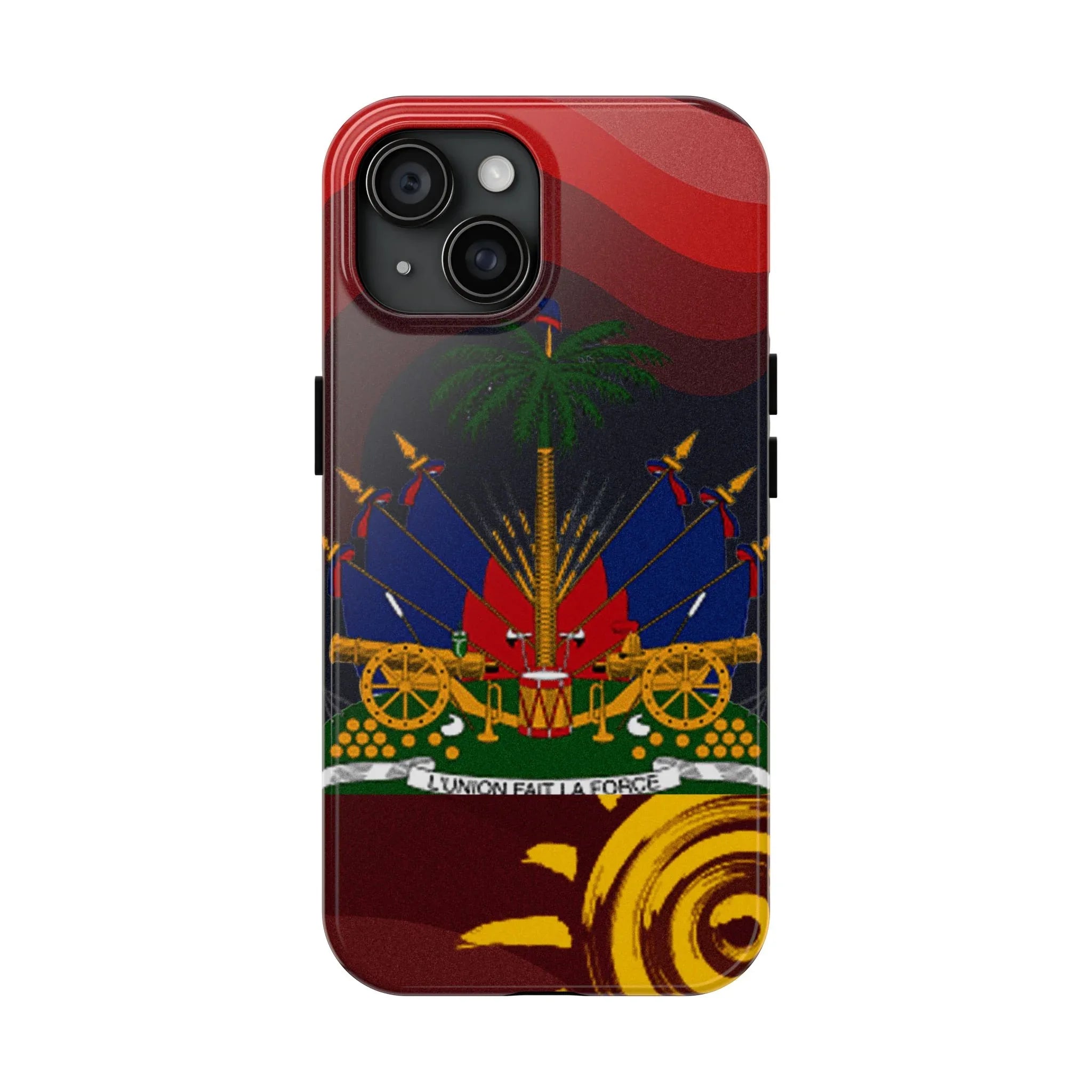 Haiti Coat of Arms Tough Phone Case — Patriotic Haitian Flag Protective Cover - DiwaKi