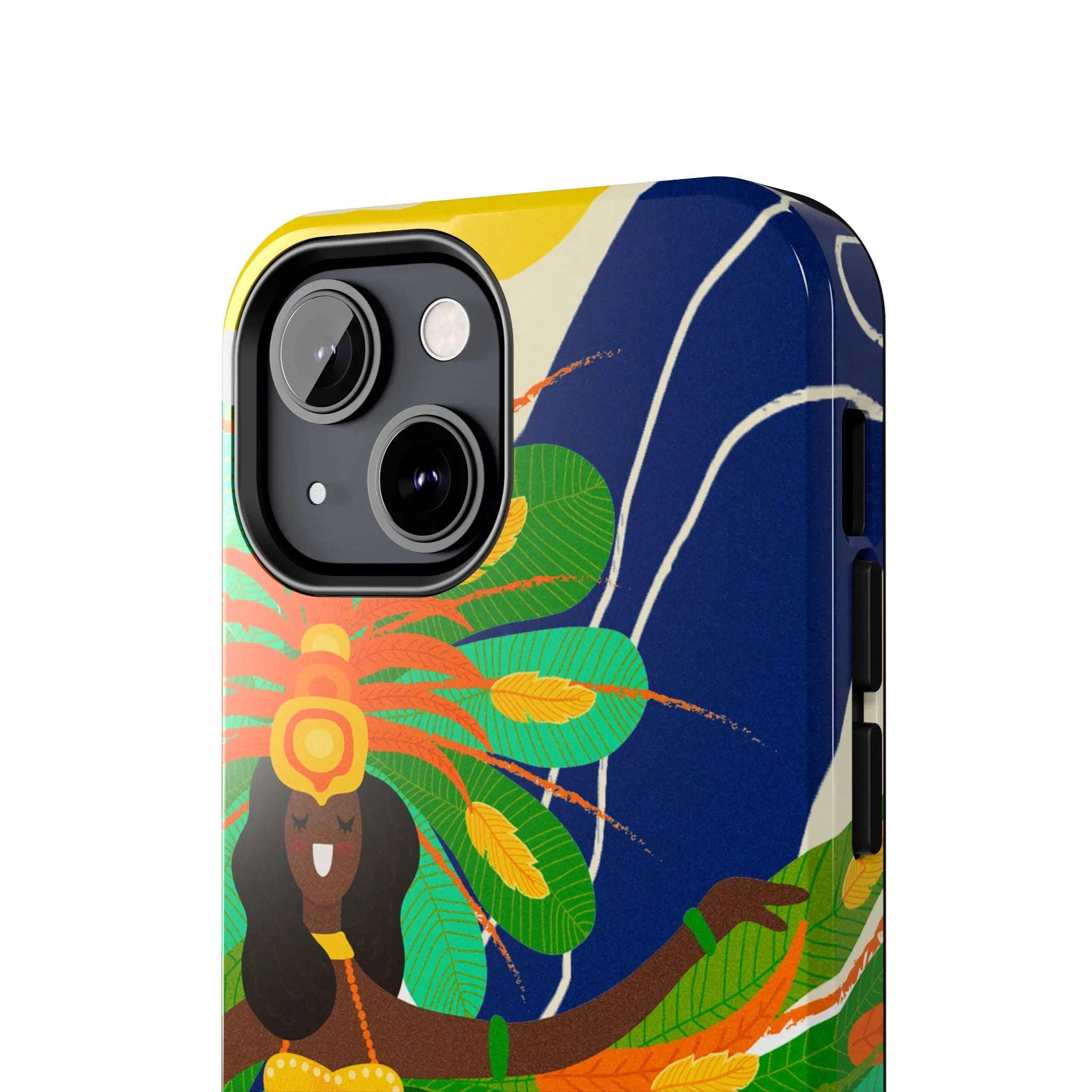 Brazil carnival Tough Phone Case — Statue of Liberty & American Flag Design - DiwaKi