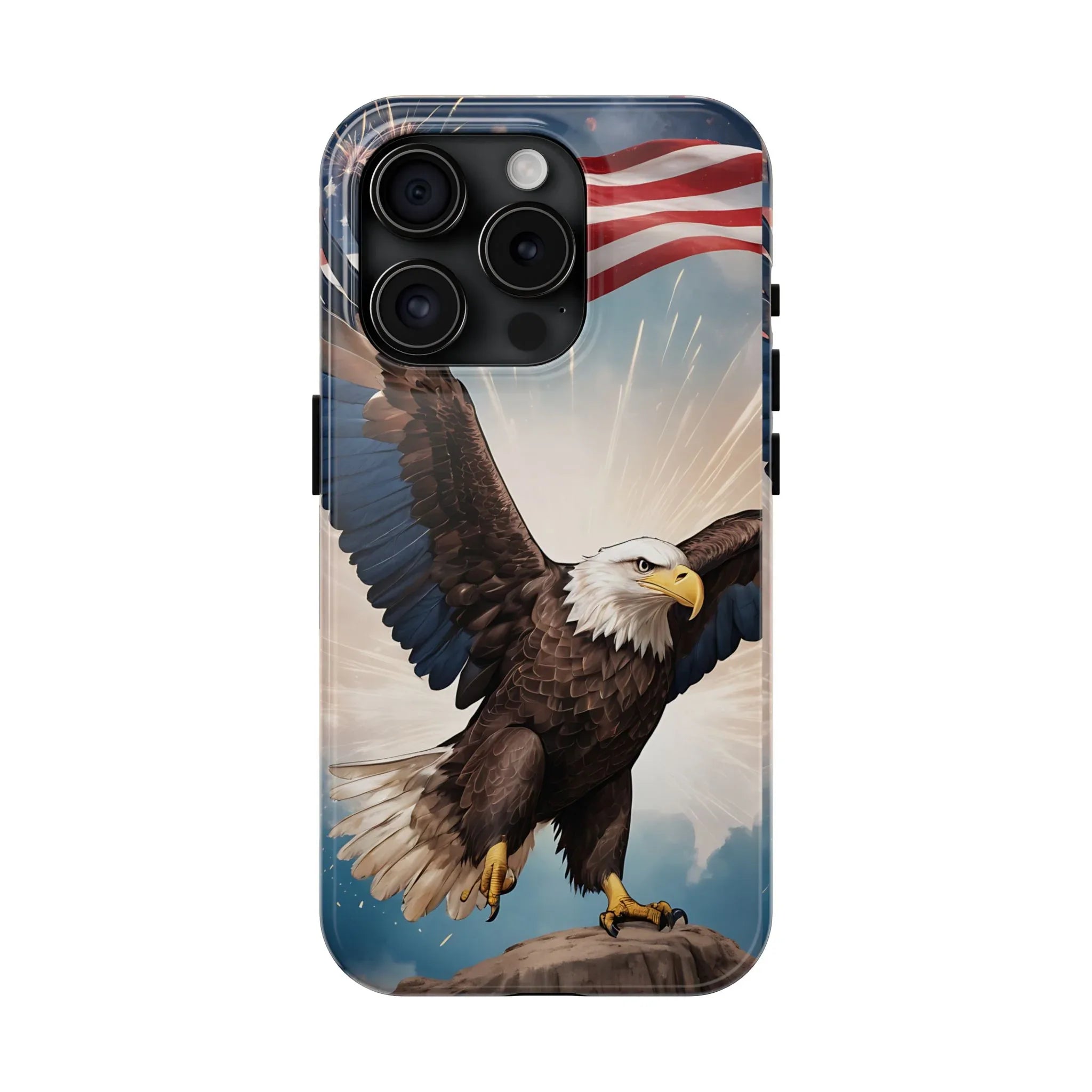 Majestic Eagle Flag Phone Case - DiwaKi
