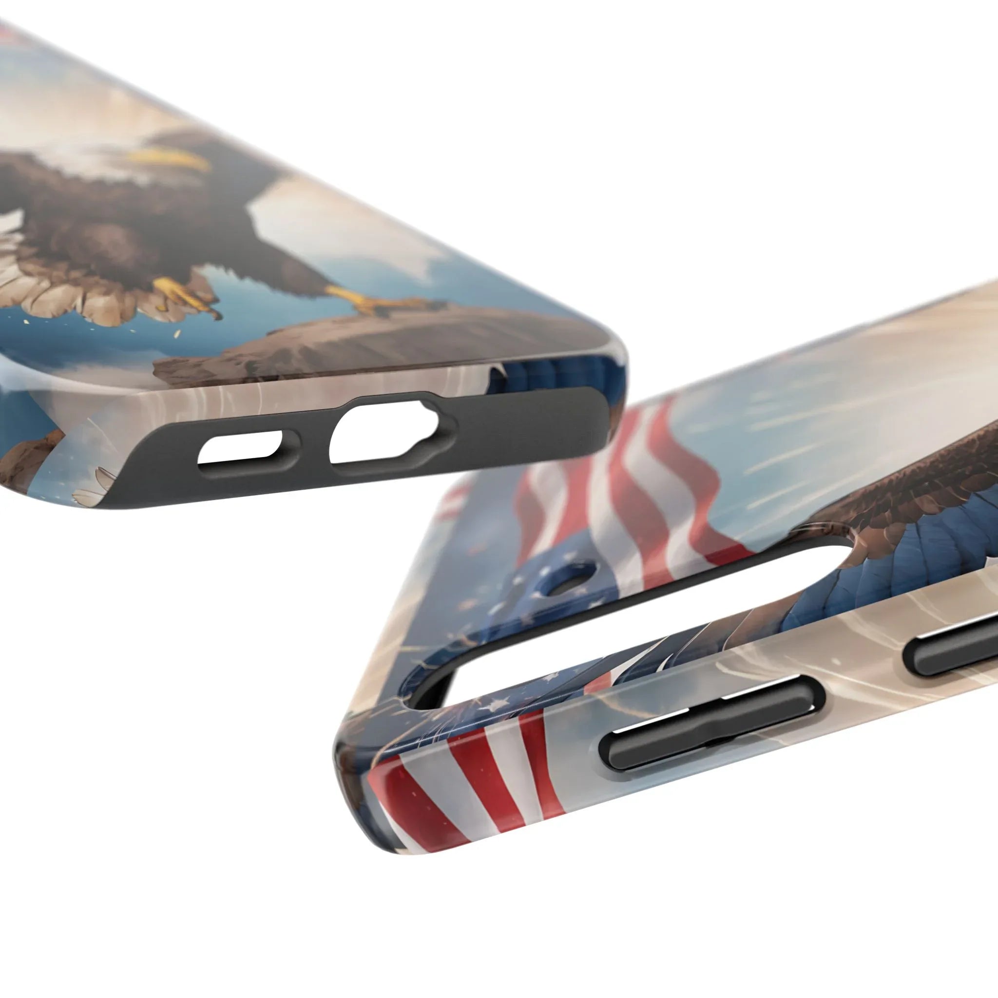 Majestic Eagle Flag Phone Case - DiwaKi