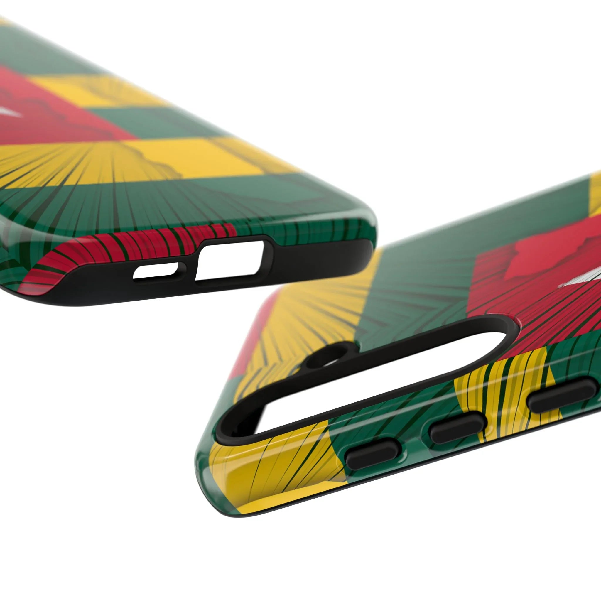 Togo Flag Tough Phone Case – Protective Stripe Design - DiwaKi