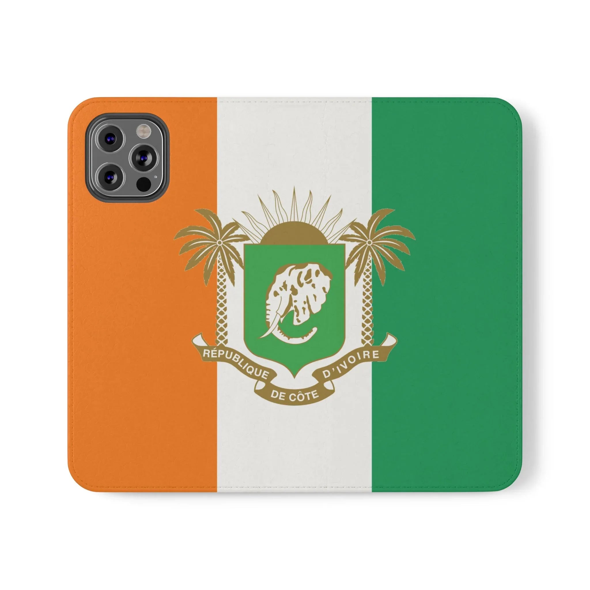 Ivory Coast Flag Flip Phone Case — Côte d&