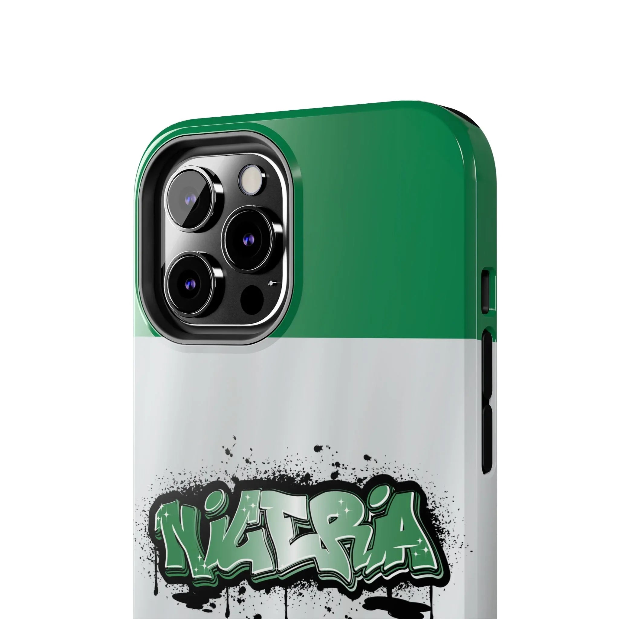 Tough Phone Case — Nigeria Flag Graffiti Design - DiwaKi