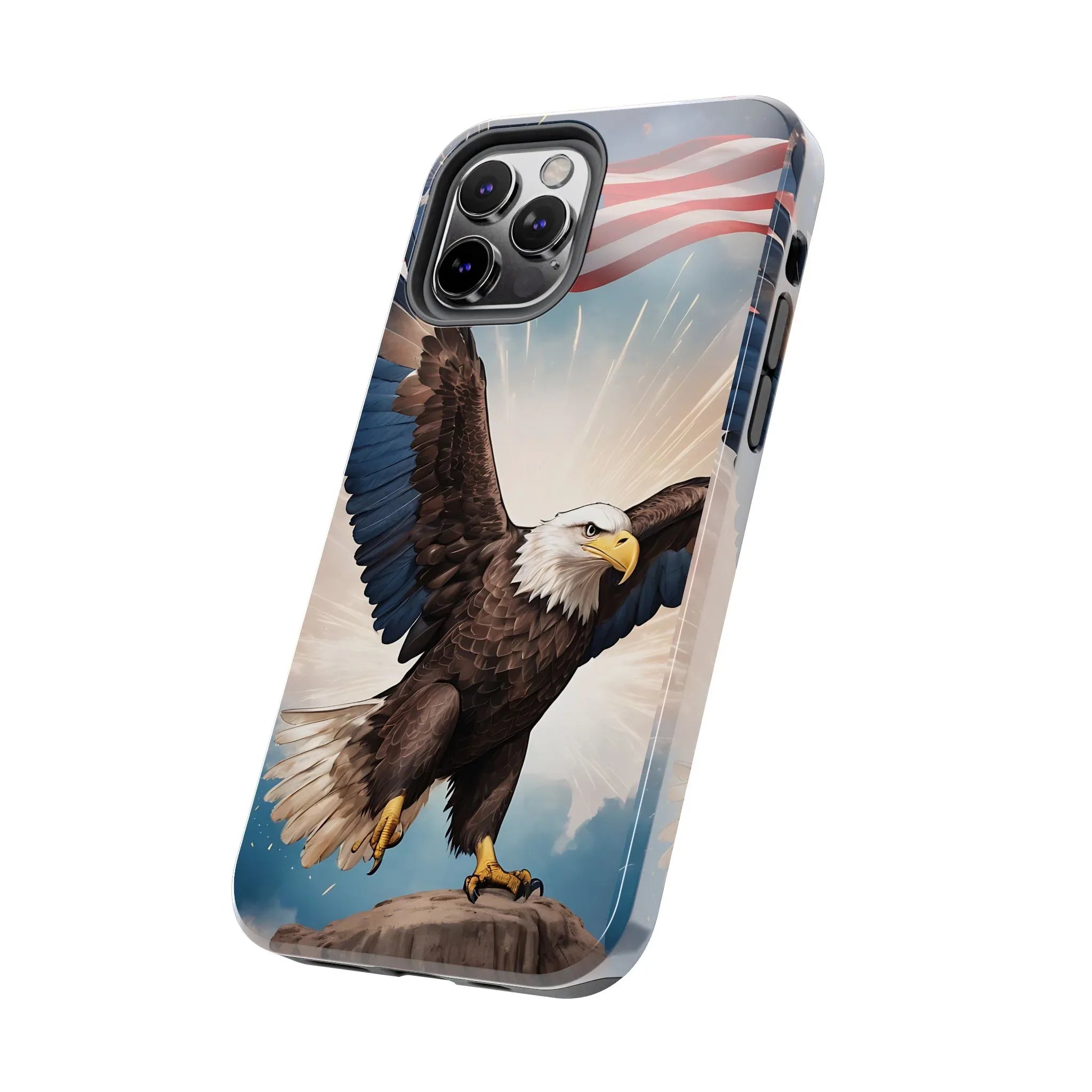 Majestic Eagle Flag Phone Case - DiwaKi