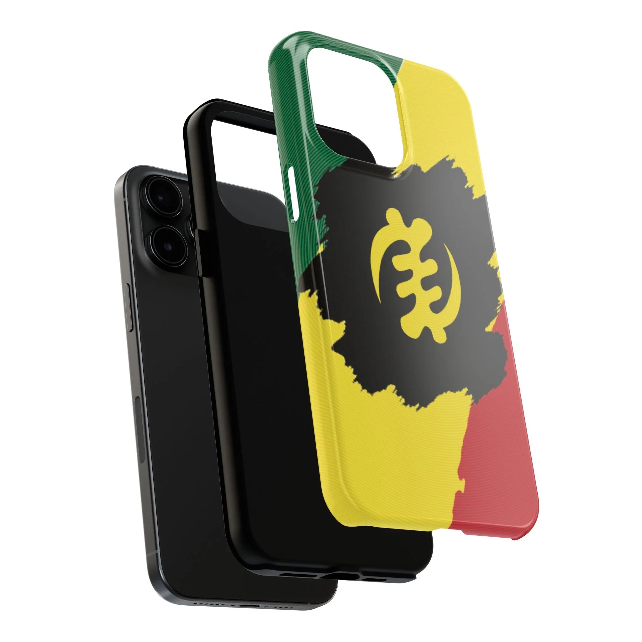 Sankofa Tough Phone Case — Shockproof Protective Phone Cover with Ghana Adinkra Symbol - DiwaKi