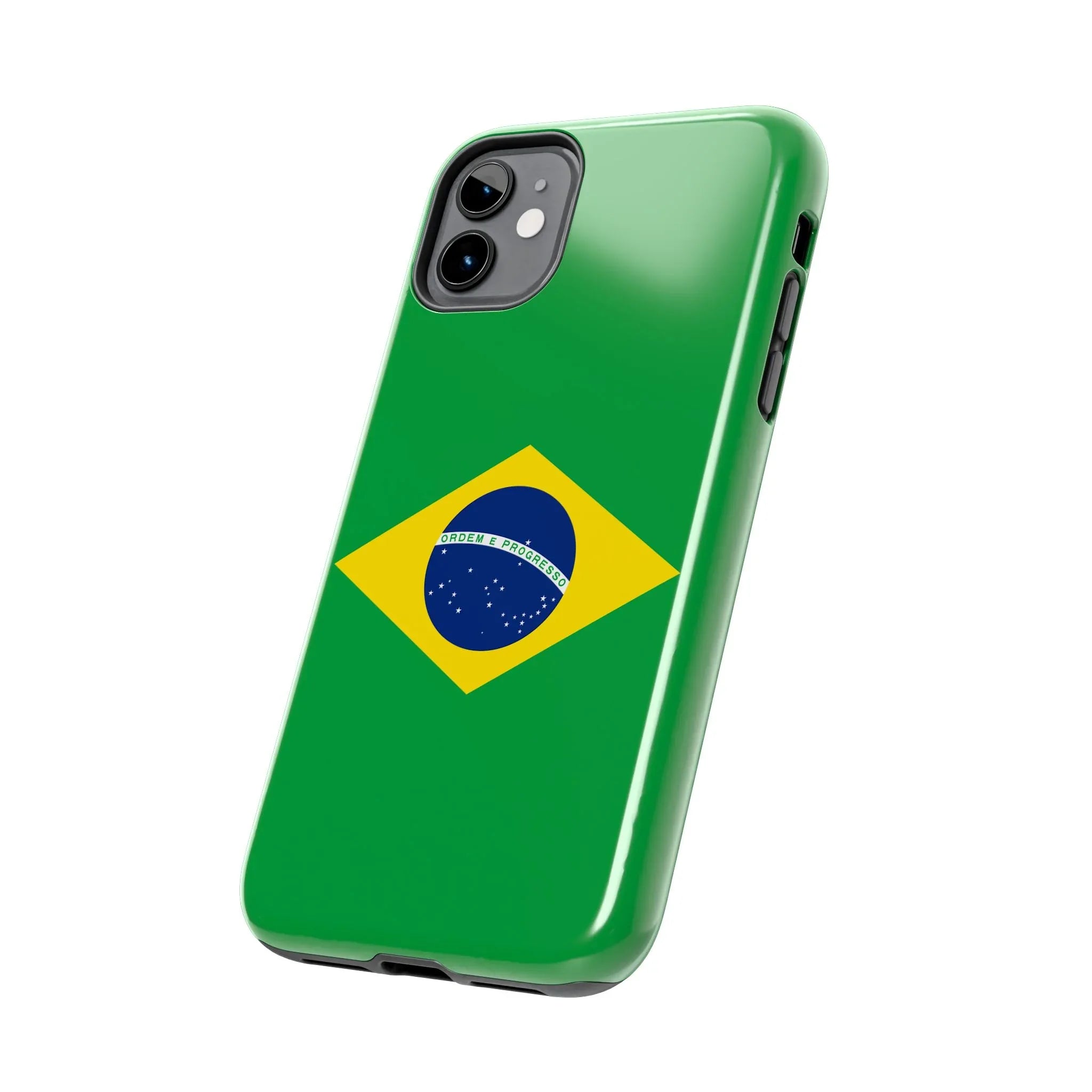 Brazil Flag Tough Phone Case — Protective Patriotic Phone Cover - DiwaKi