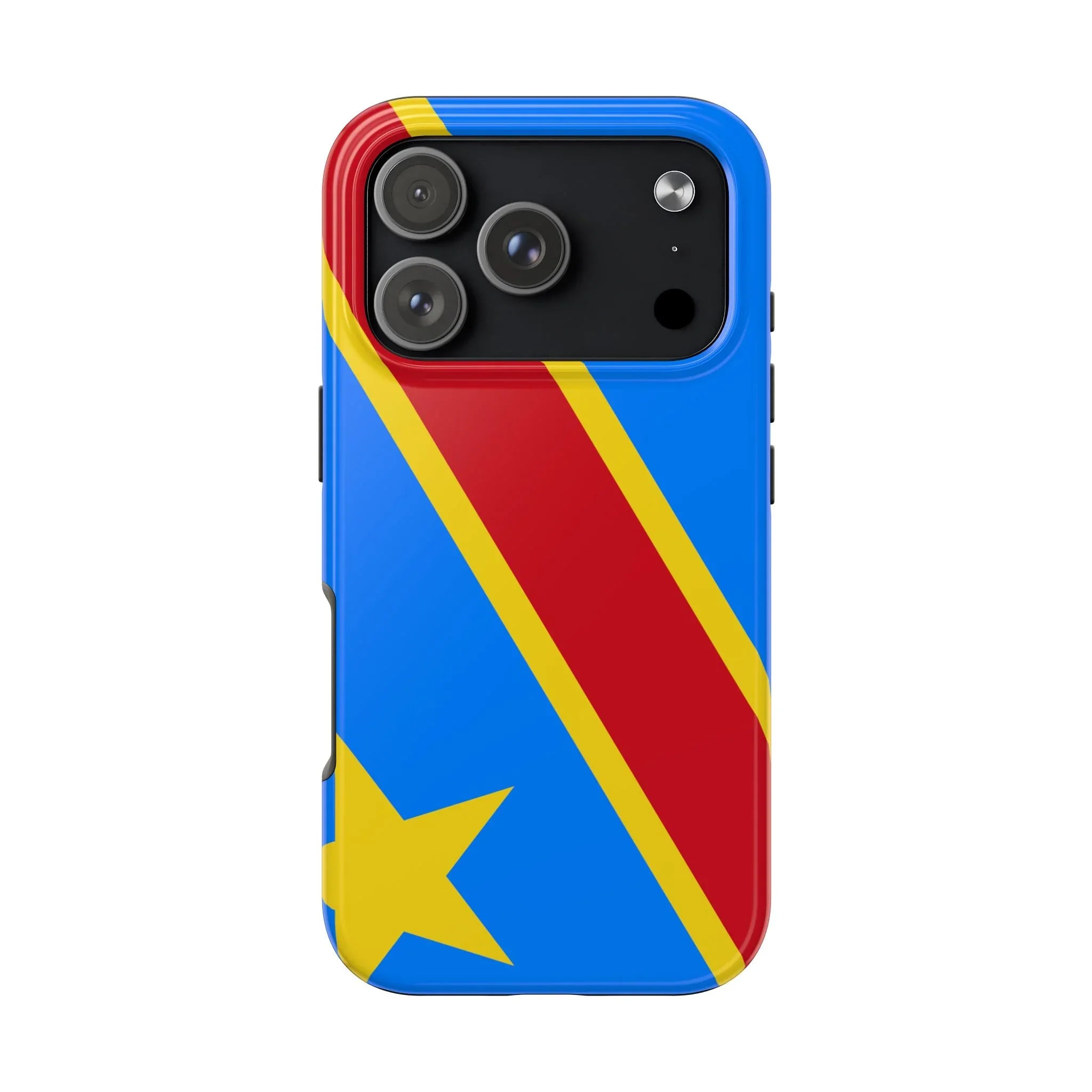 Democratic Republic of Congo Flag Tough Phone Case — Durable Protective Cover - DiwaKi
