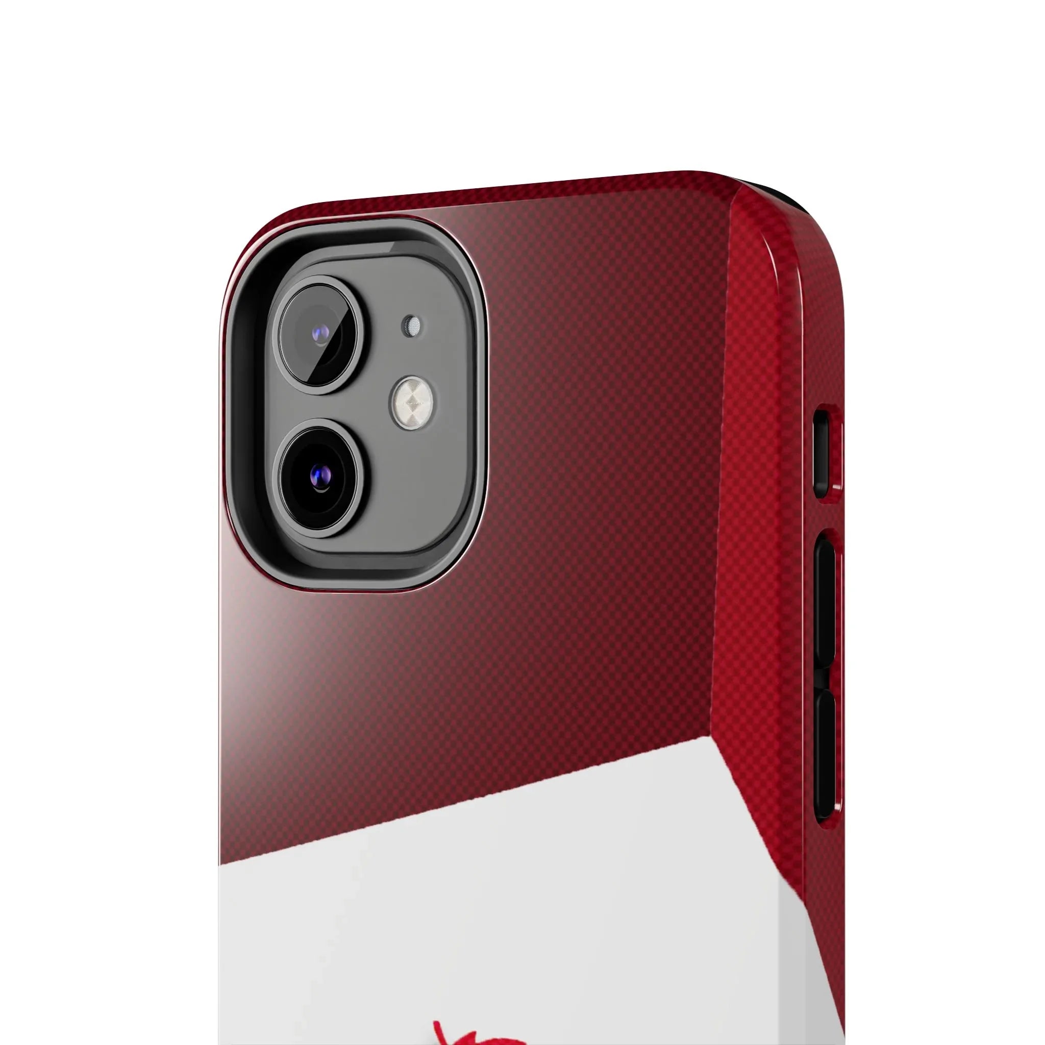 Canada Autumn Maple Tough Phone Case — Red & White Protective Fall Design - DiwaKi