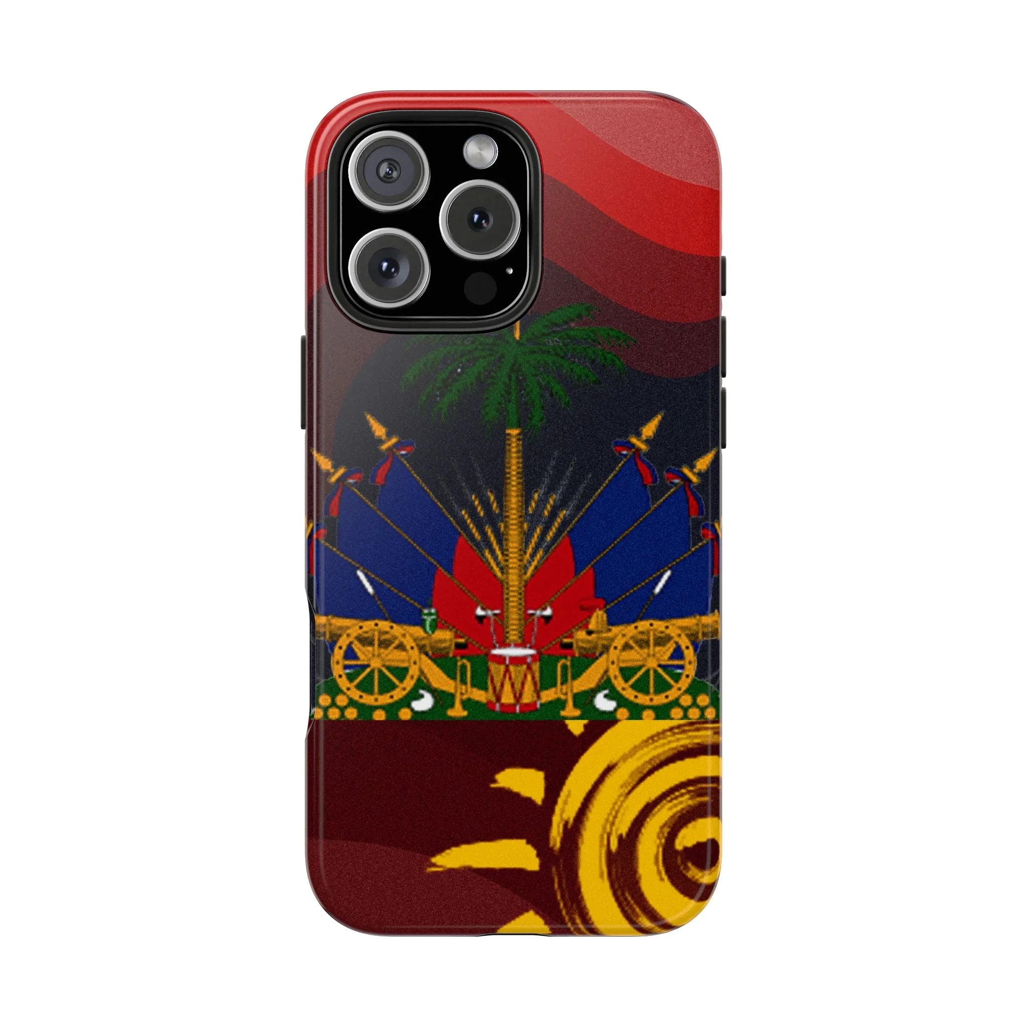 Haiti Coat of Arms Tough Phone Case — Patriotic Haitian Flag Protective Cover - DiwaKi