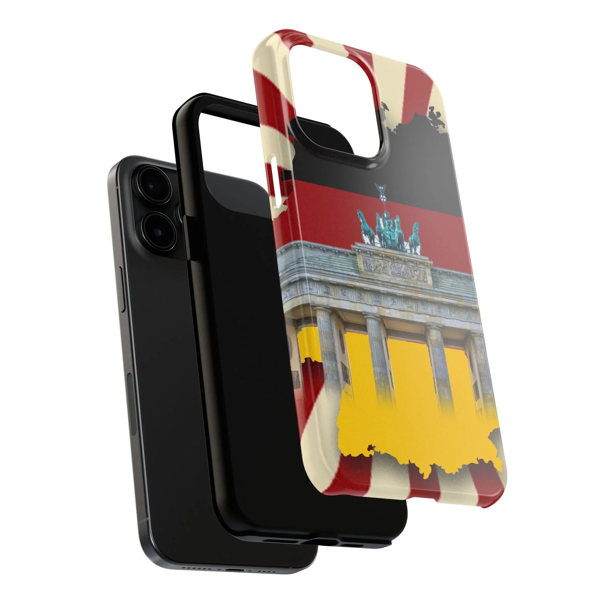 German Flag Brandenburger Gate Tough Phone Case – Berlin Landmark Protective Cover - DiwaKi