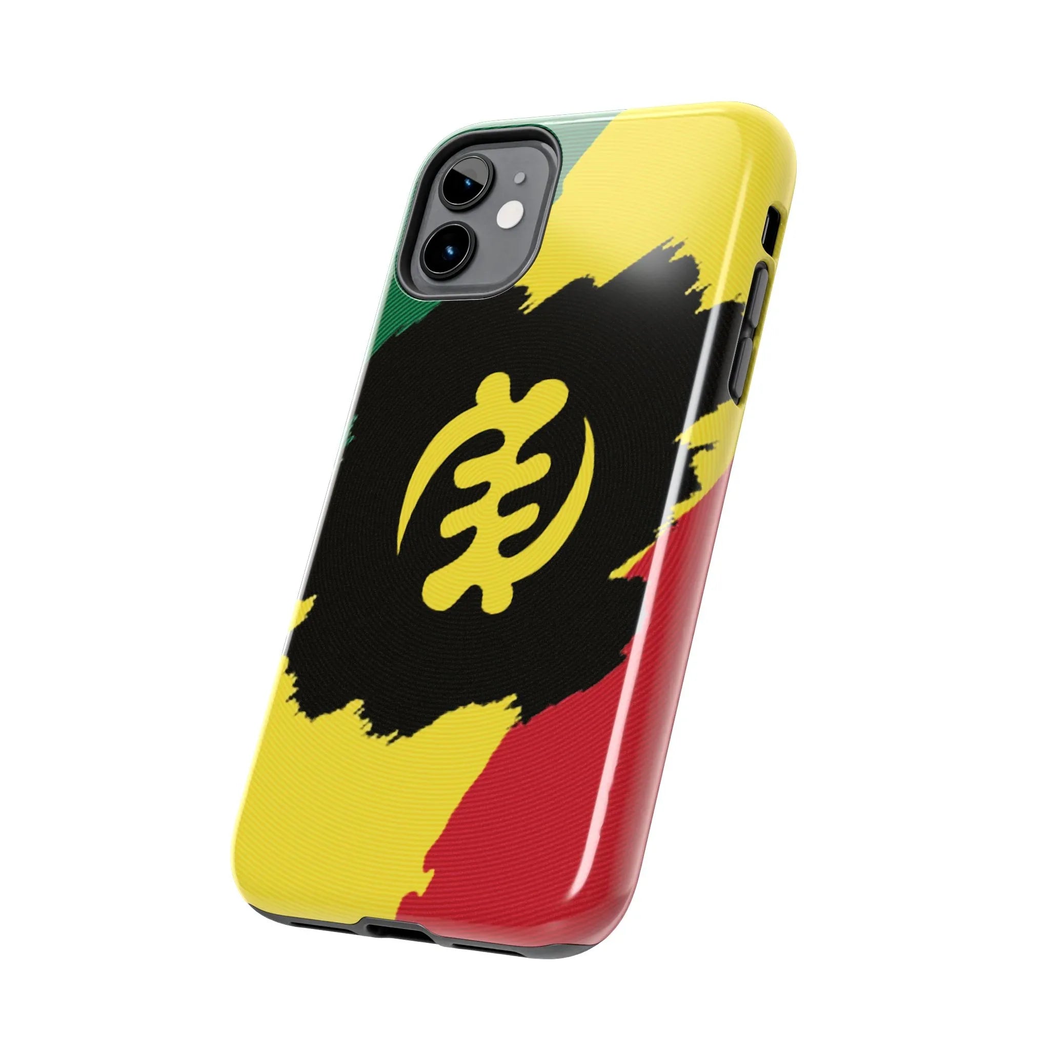 Sankofa Tough Phone Case — Shockproof Protective Phone Cover with Ghana Adinkra Symbol - DiwaKi