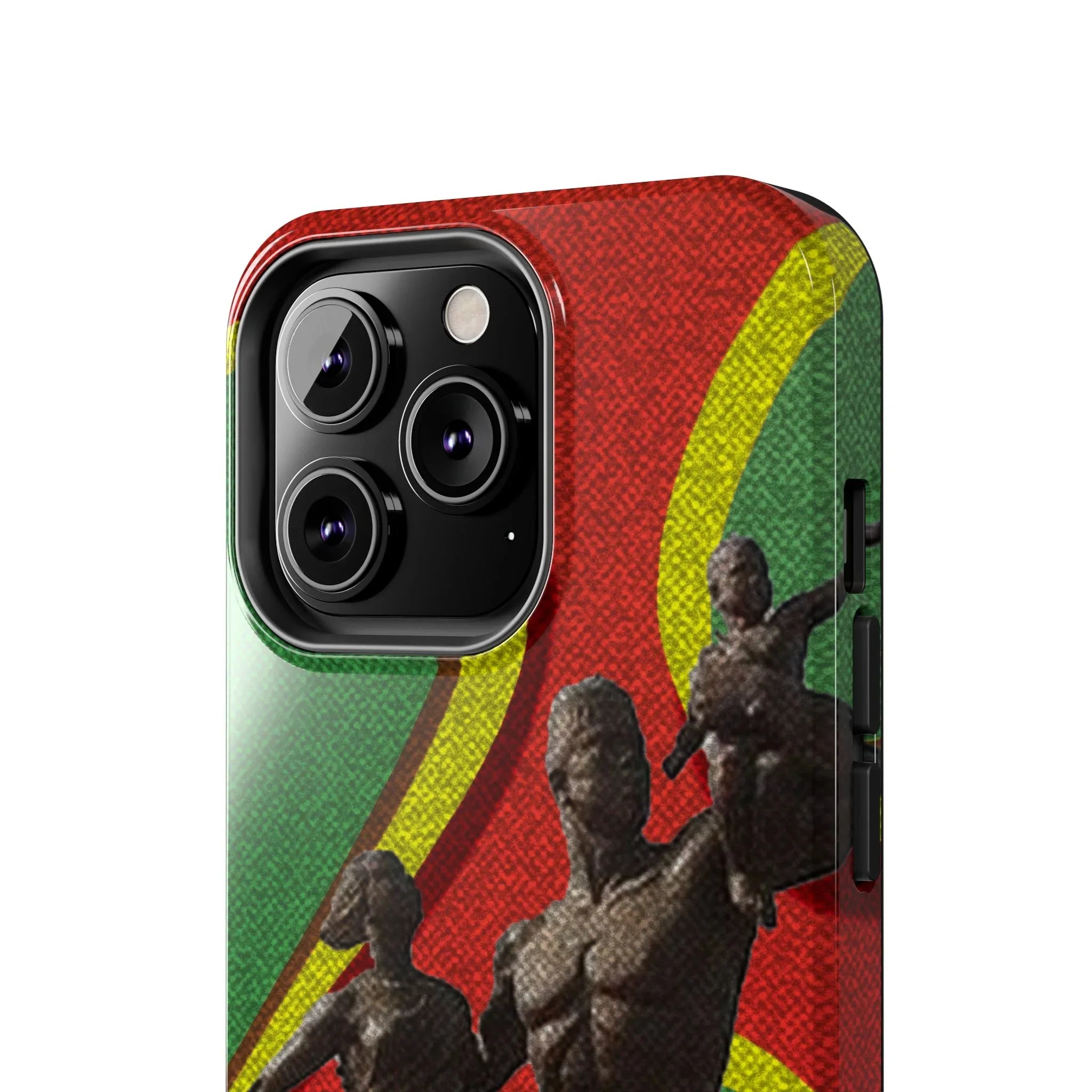 Senegal Tough Phone Case — Liberation Monument Retro Red, Green & Yellow Design - DiwaKi