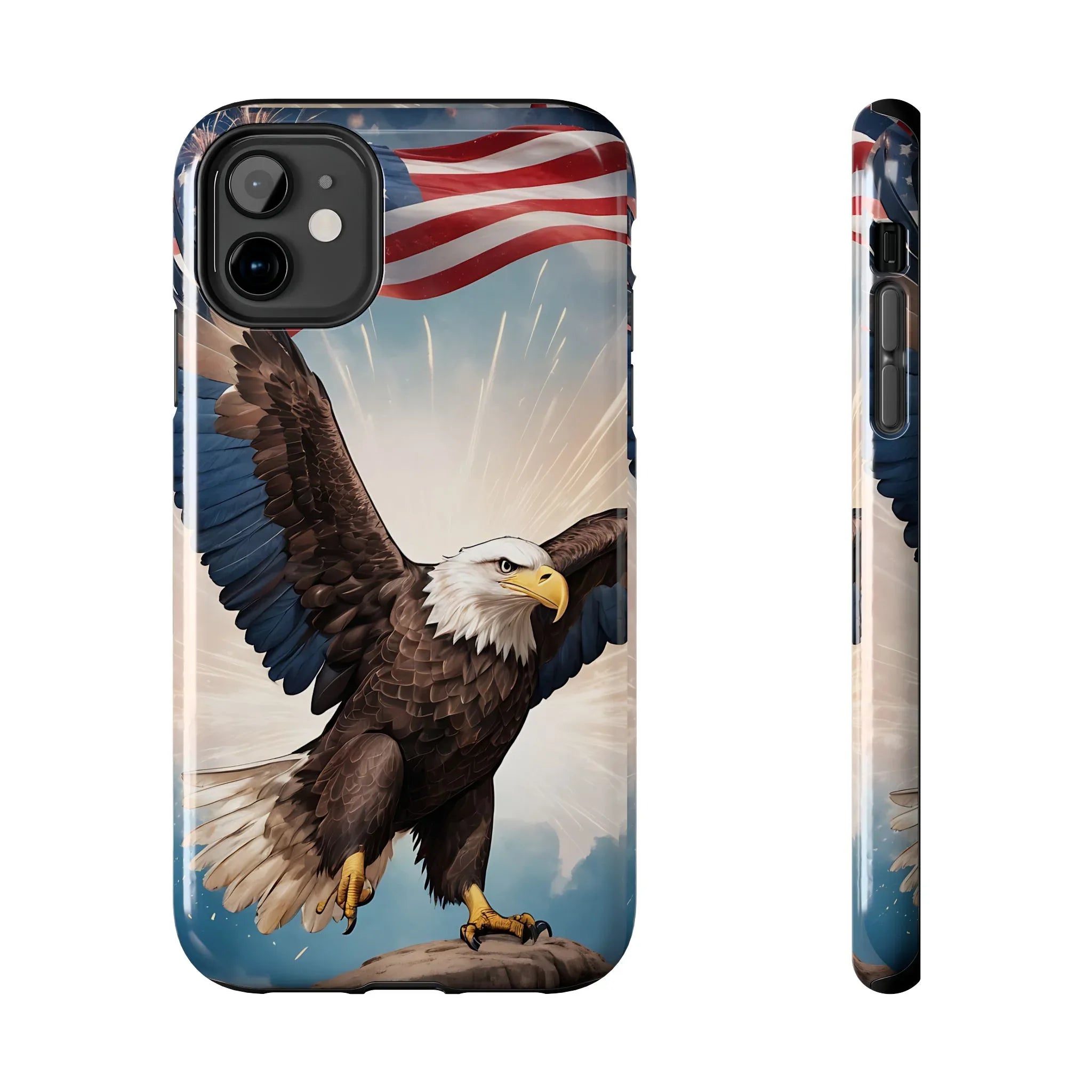Majestic Eagle Flag Phone Case - DiwaKi