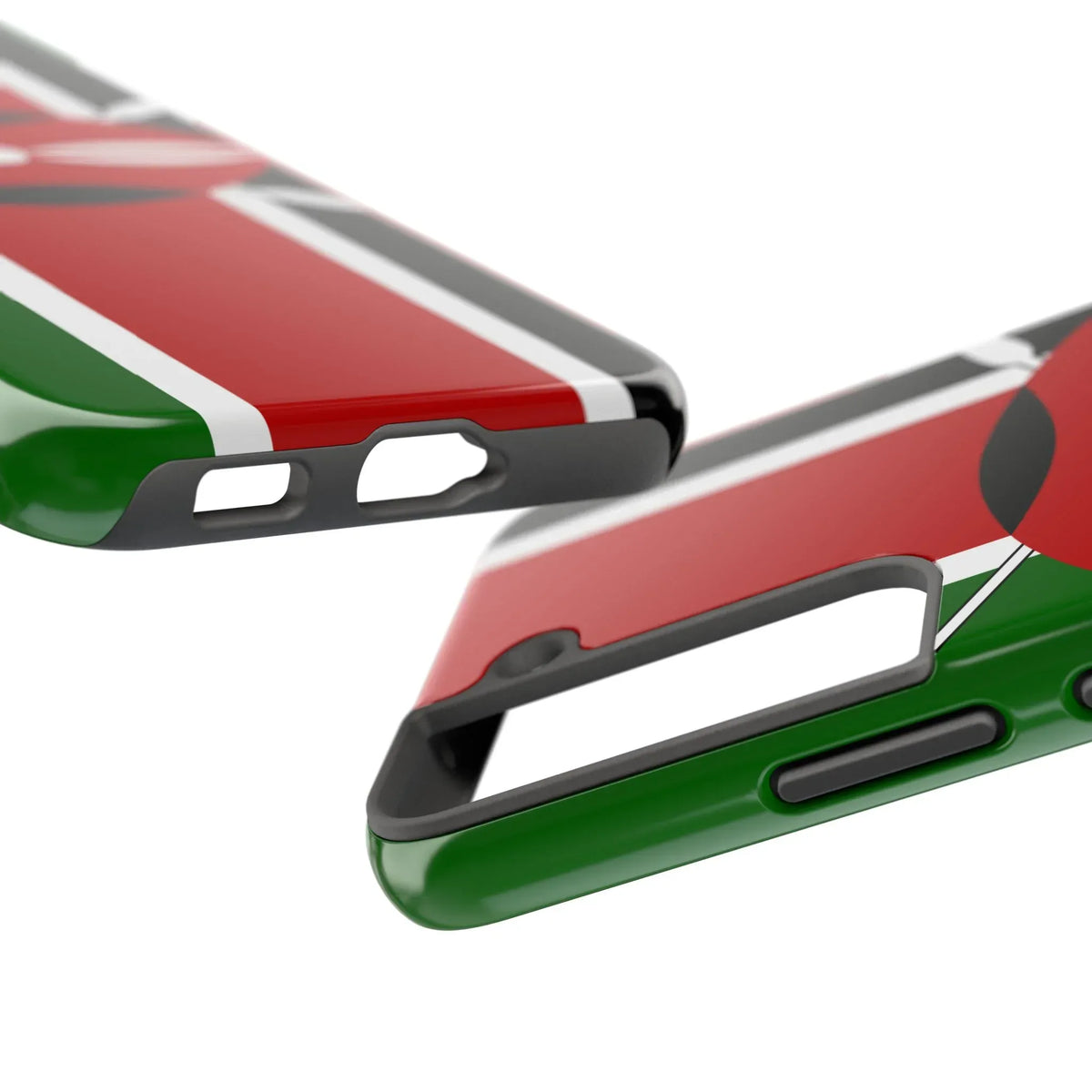 Kenya Flag Tough Phone Case — Protective Tribal Shield Design - DiwaKi