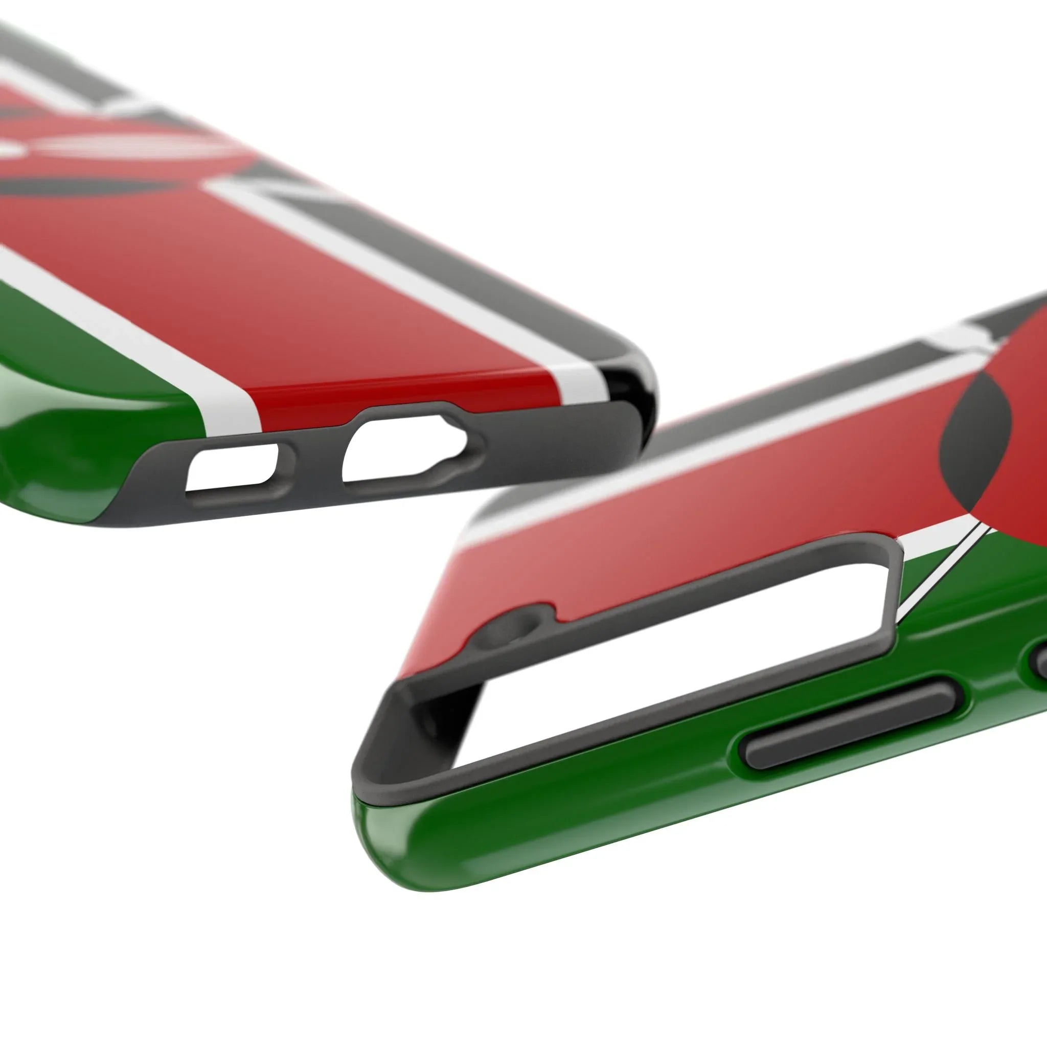 Kenya Flag Tough Phone Case — Protective Tribal Shield Design - DiwaKi