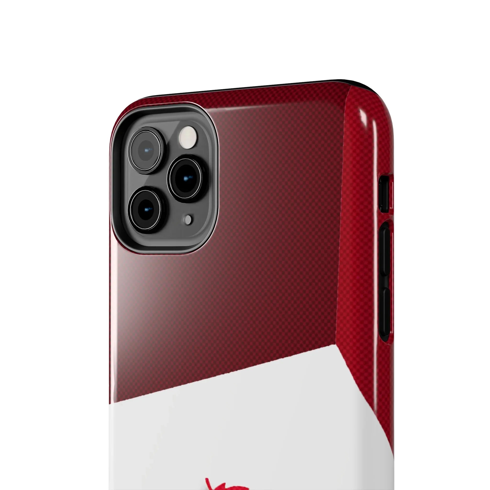 Canada Autumn Maple Tough Phone Case — Red & White Protective Fall Design - DiwaKi