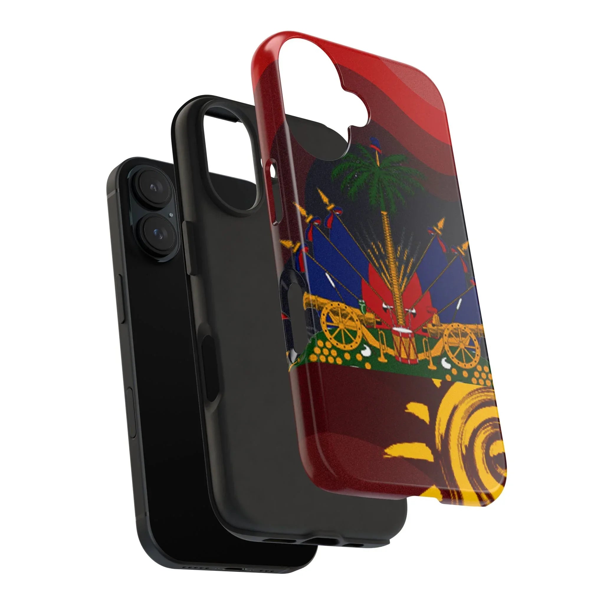 Haiti Coat of Arms Tough Phone Case — Patriotic Haitian Flag Protective Cover - DiwaKi