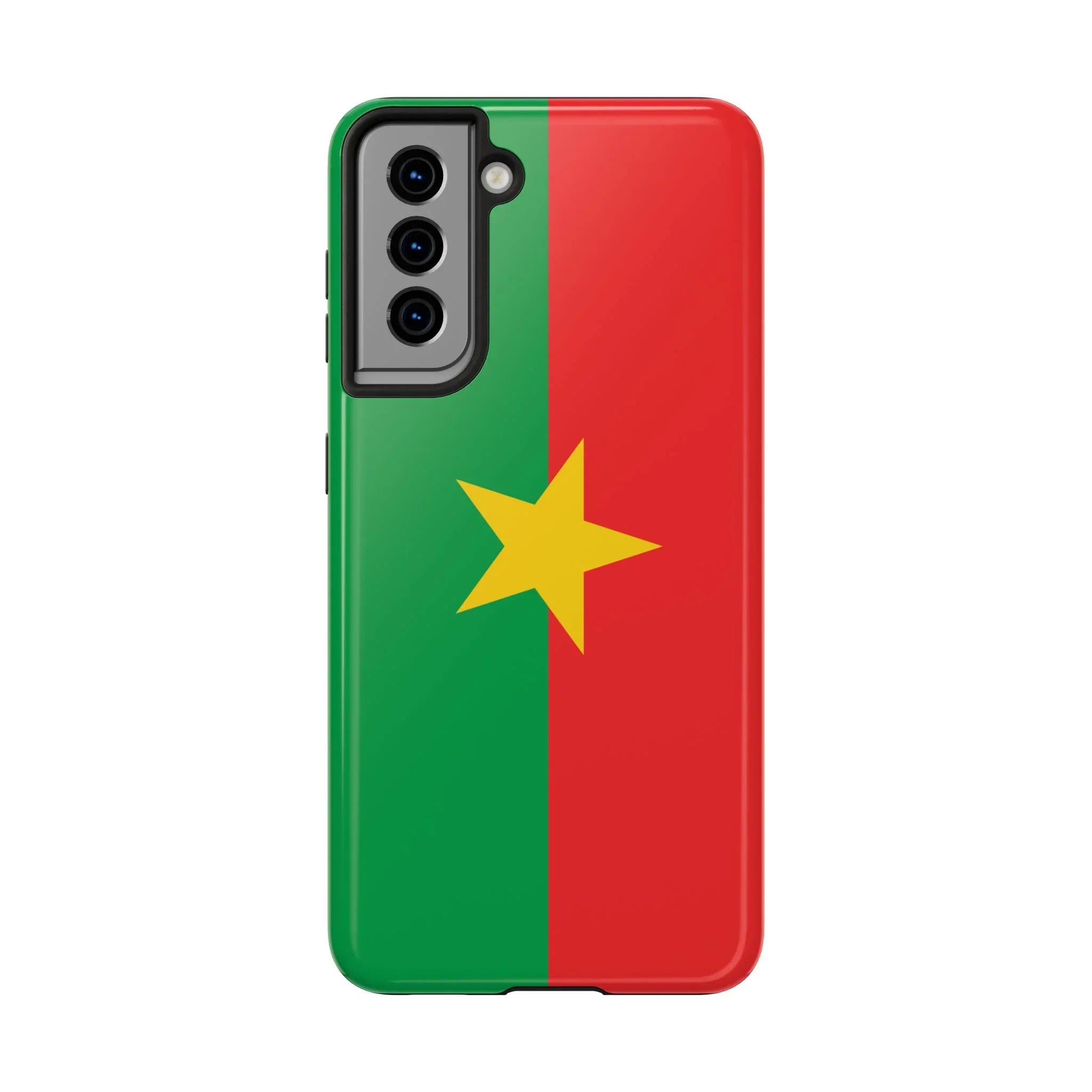 Burkina Faso Flag Tough Phone Case – Durable Protective Cover - DiwaKi