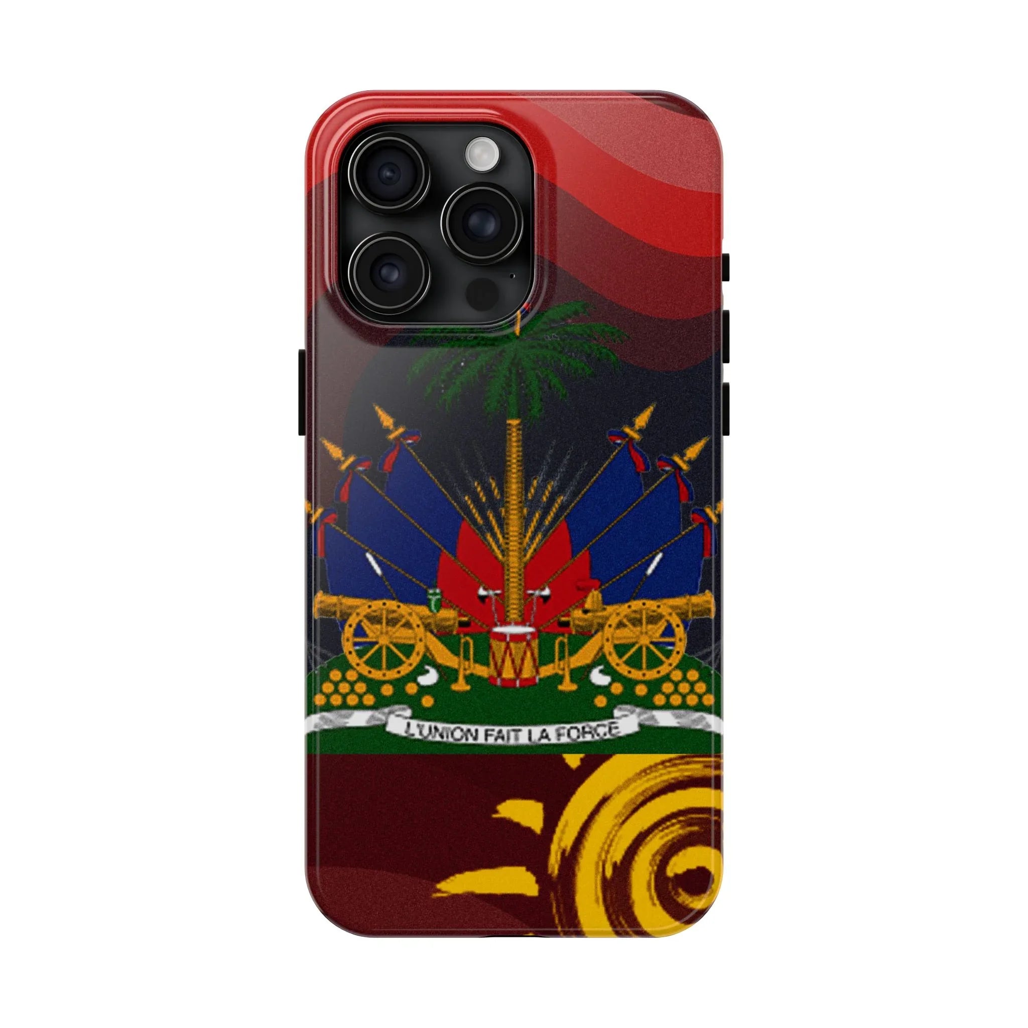Haiti Coat of Arms Tough Phone Case — Patriotic Haitian Flag Protective Cover - DiwaKi