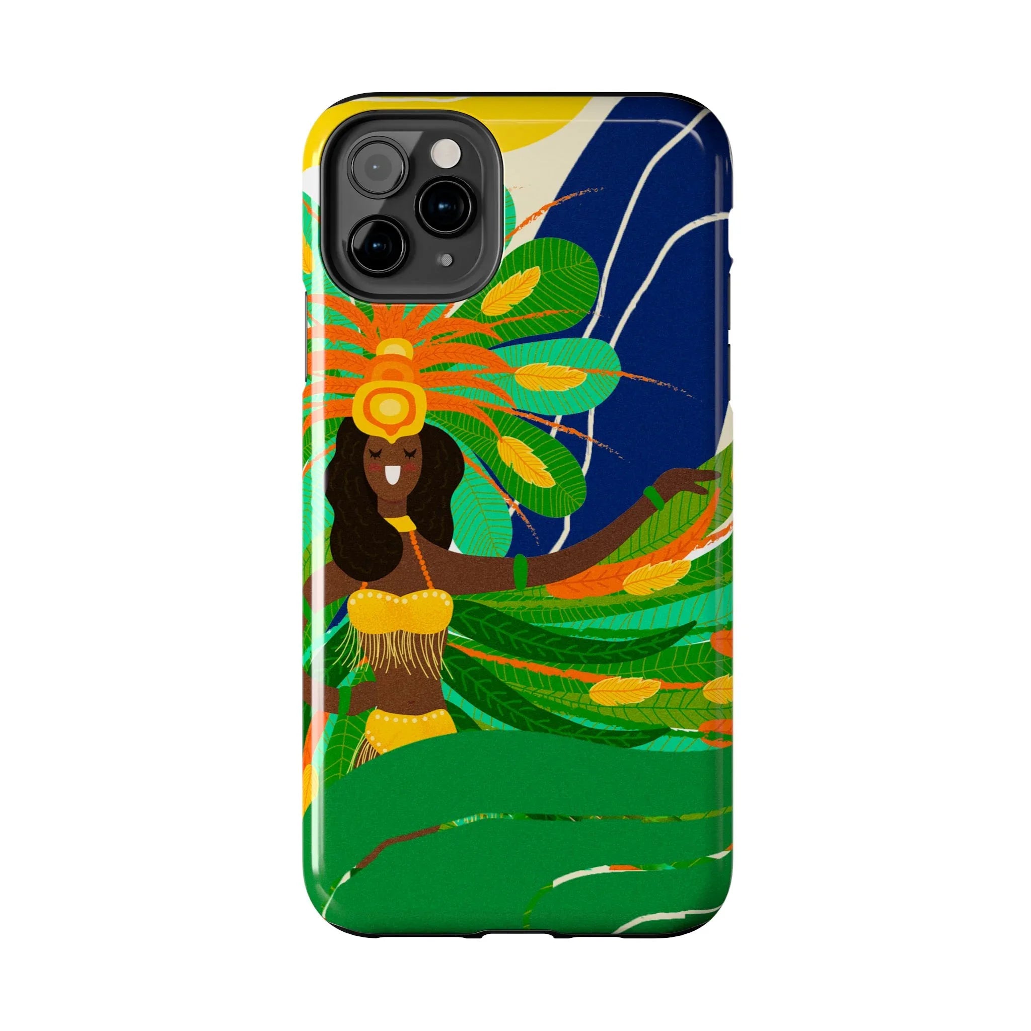 Brazil carnival Tough Phone Case — Statue of Liberty & American Flag Design - DiwaKi