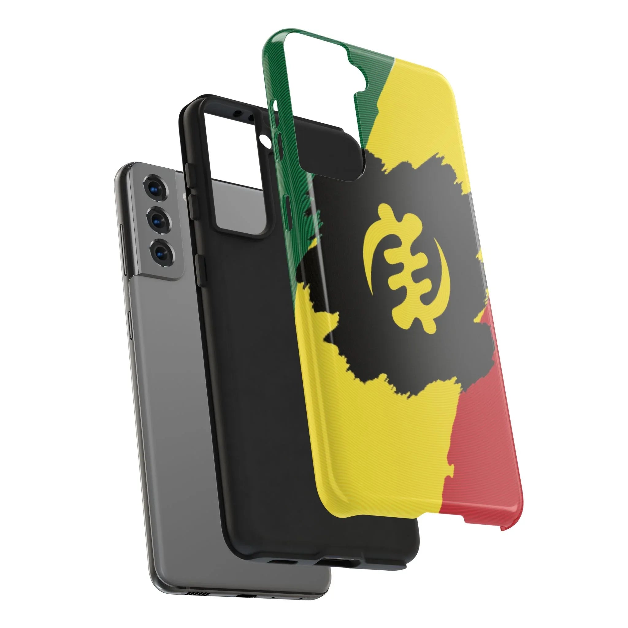 Sankofa Tough Phone Case — Shockproof Protective Phone Cover with Ghana Adinkra Symbol - DiwaKi