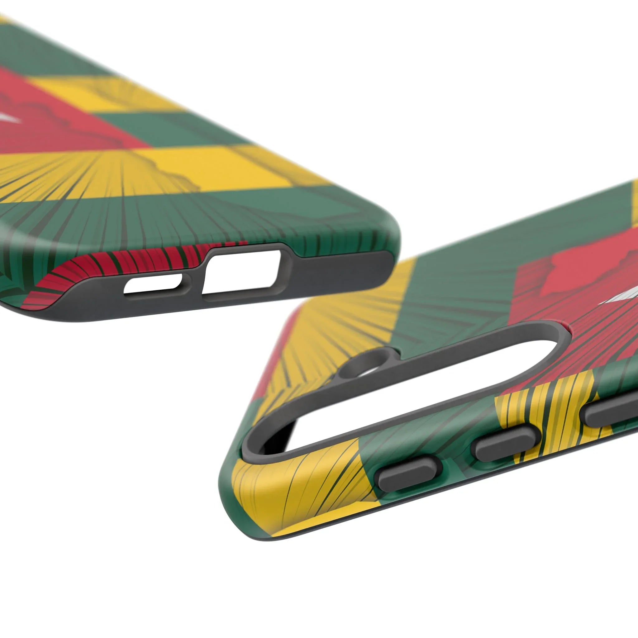 Togo Flag Tough Phone Case – Protective Stripe Design - DiwaKi