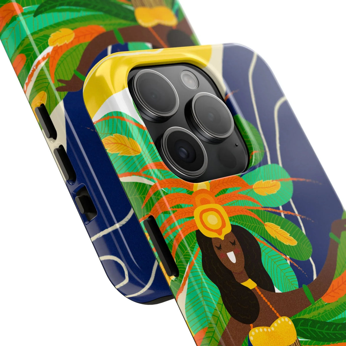 Brazil carnival Tough Phone Case — Statue of Liberty & American Flag Design - DiwaKi