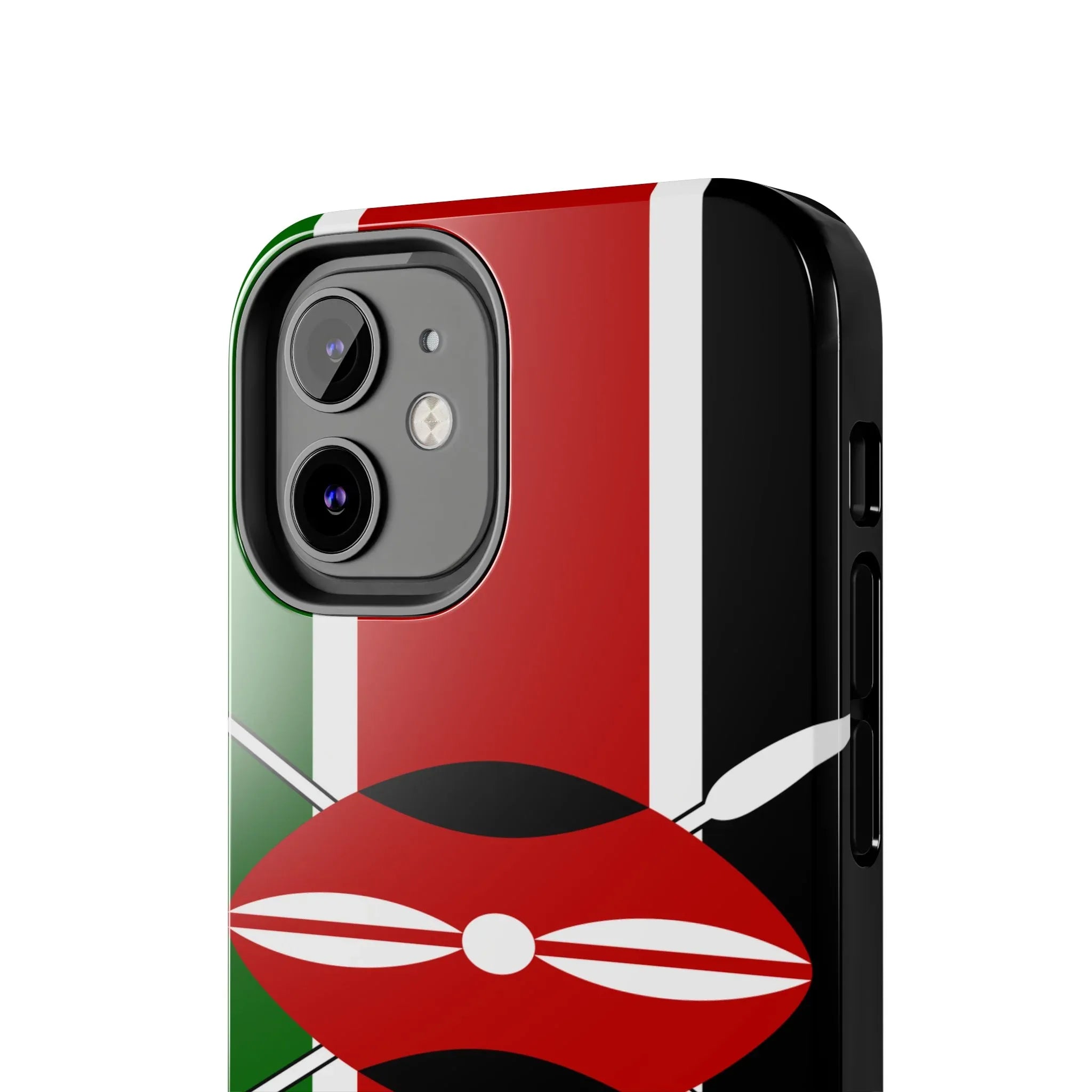 Kenya Flag Tough Phone Case — Protective Tribal Shield Design - DiwaKi