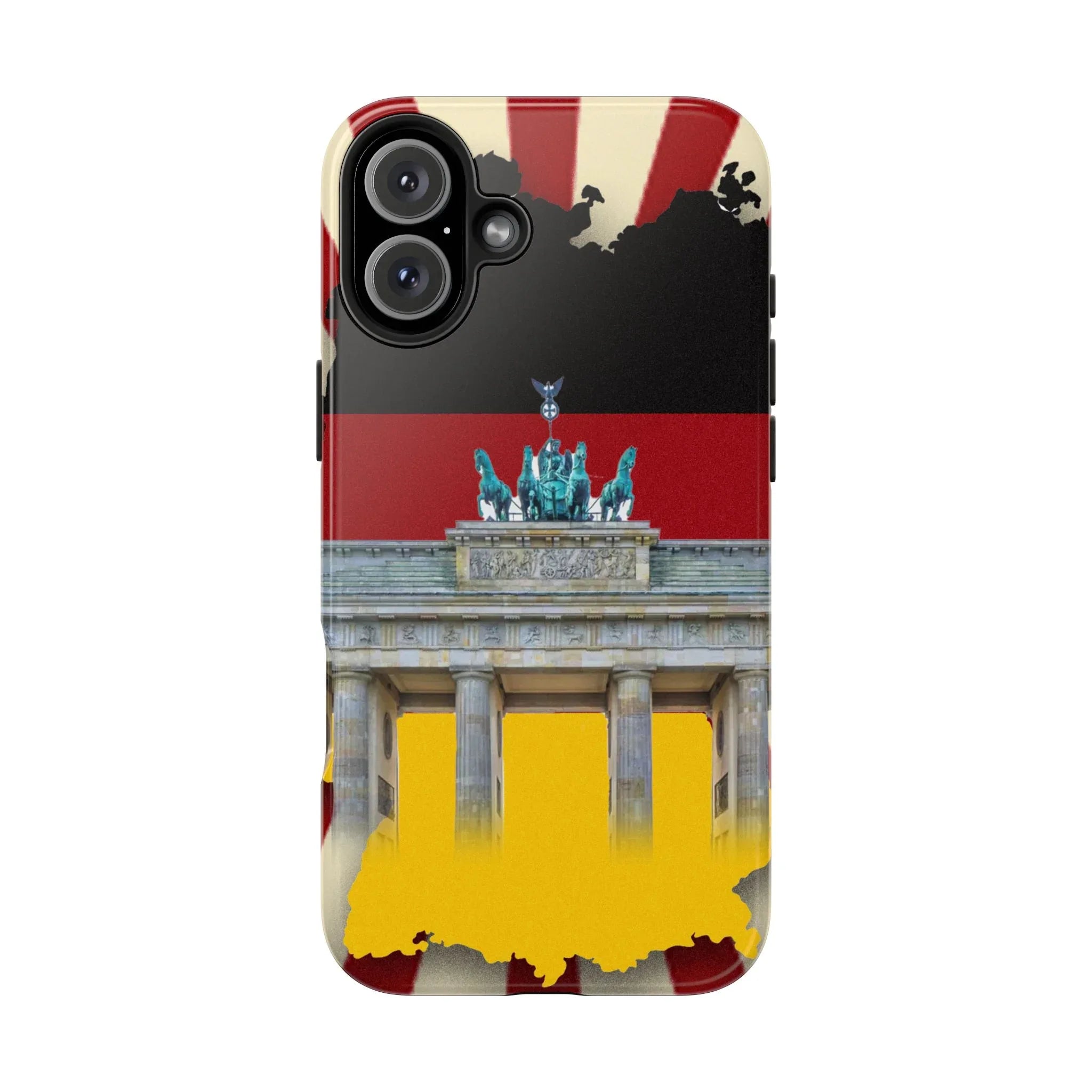 German Flag Brandenburger Gate Tough Phone Case – Berlin Landmark Protective Cover - DiwaKi