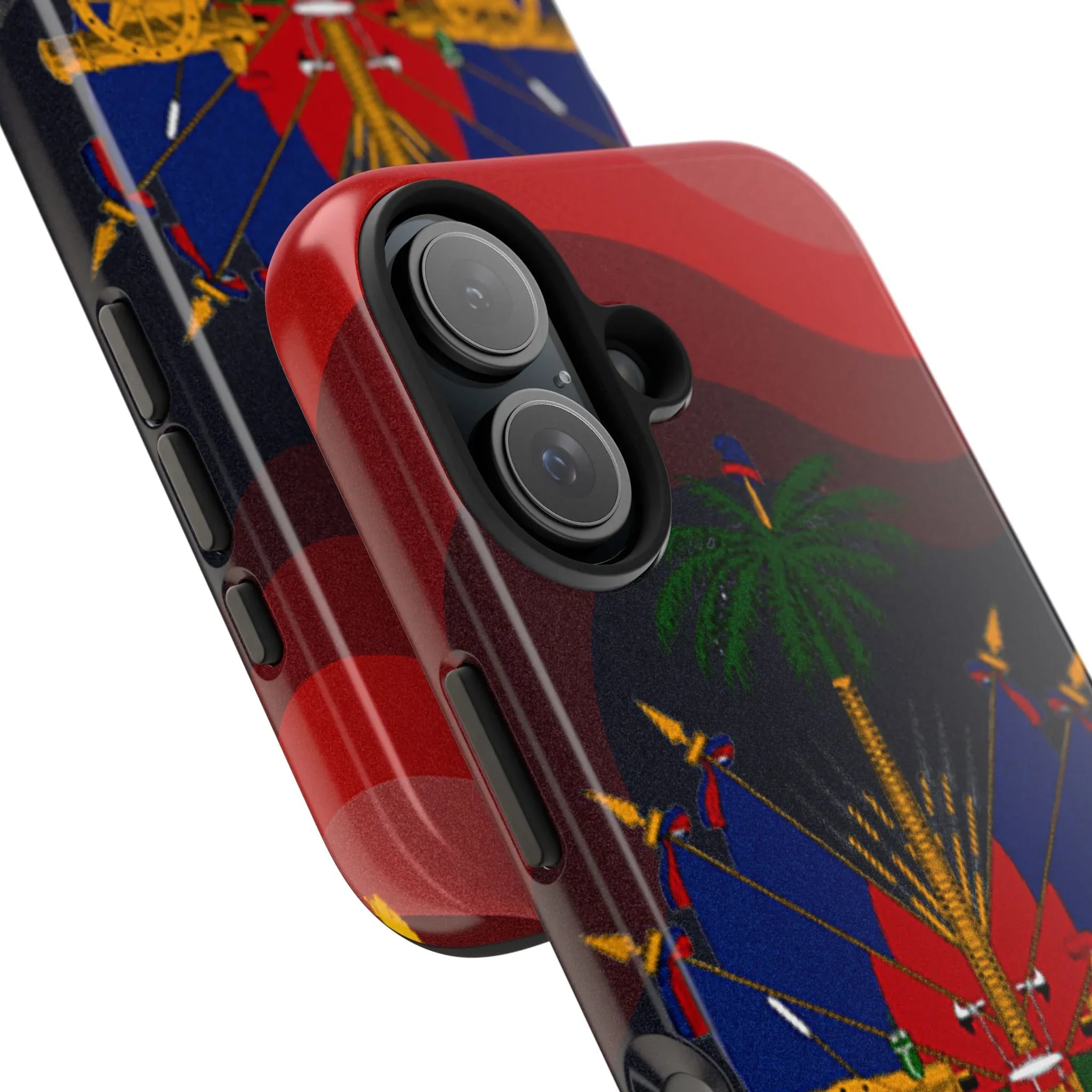 Haiti Coat of Arms Tough Phone Case — Patriotic Haitian Flag Protective Cover - DiwaKi