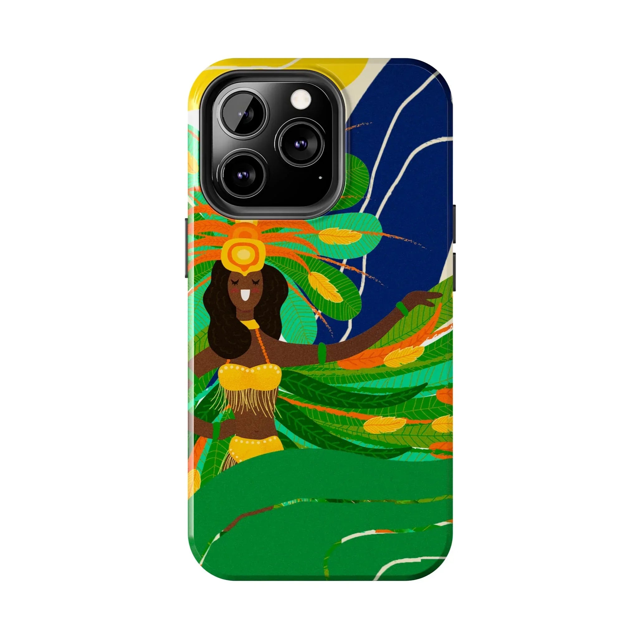 Brazil carnival Tough Phone Case — Statue of Liberty & American Flag Design - DiwaKi