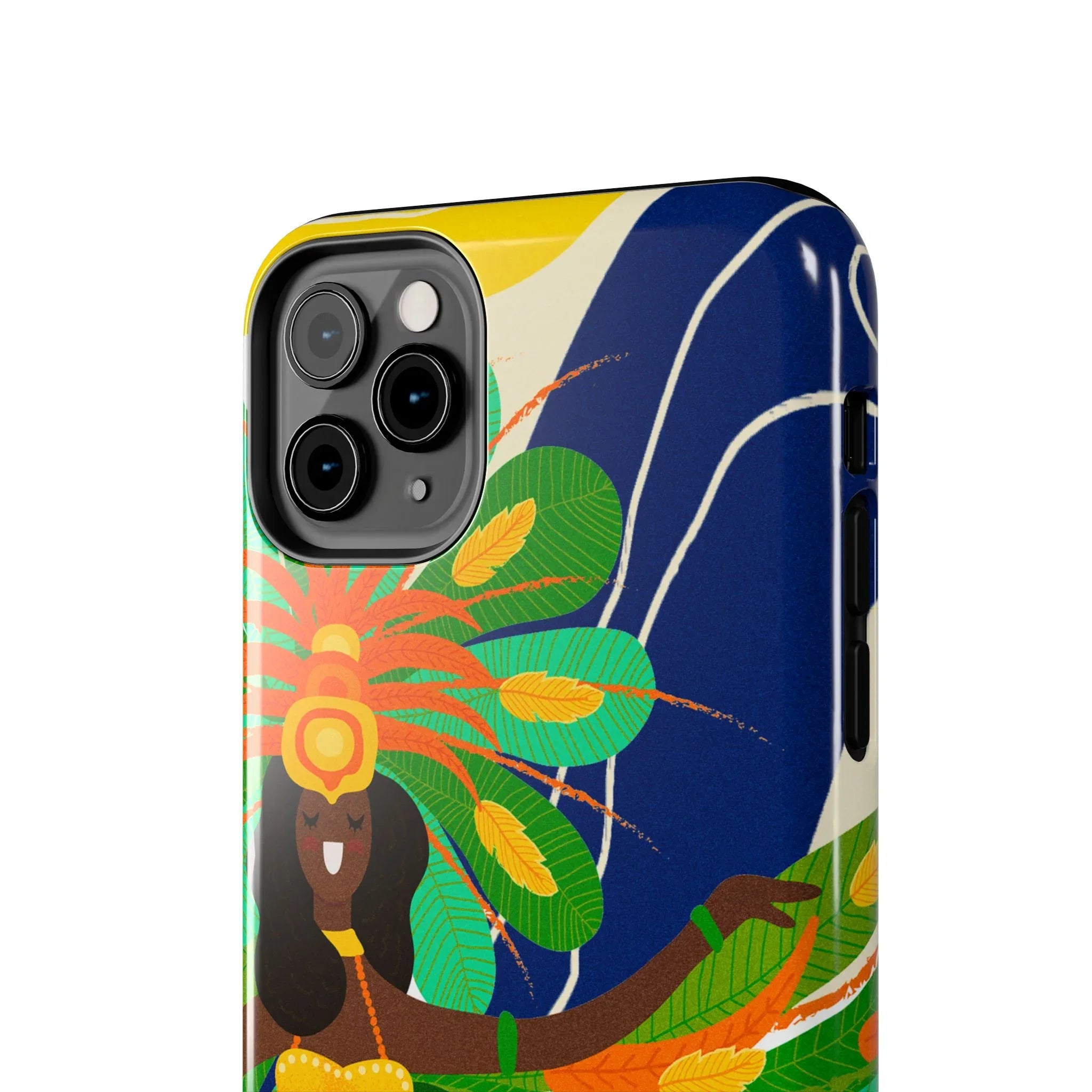 Brazil carnival Tough Phone Case — Statue of Liberty & American Flag Design - DiwaKi